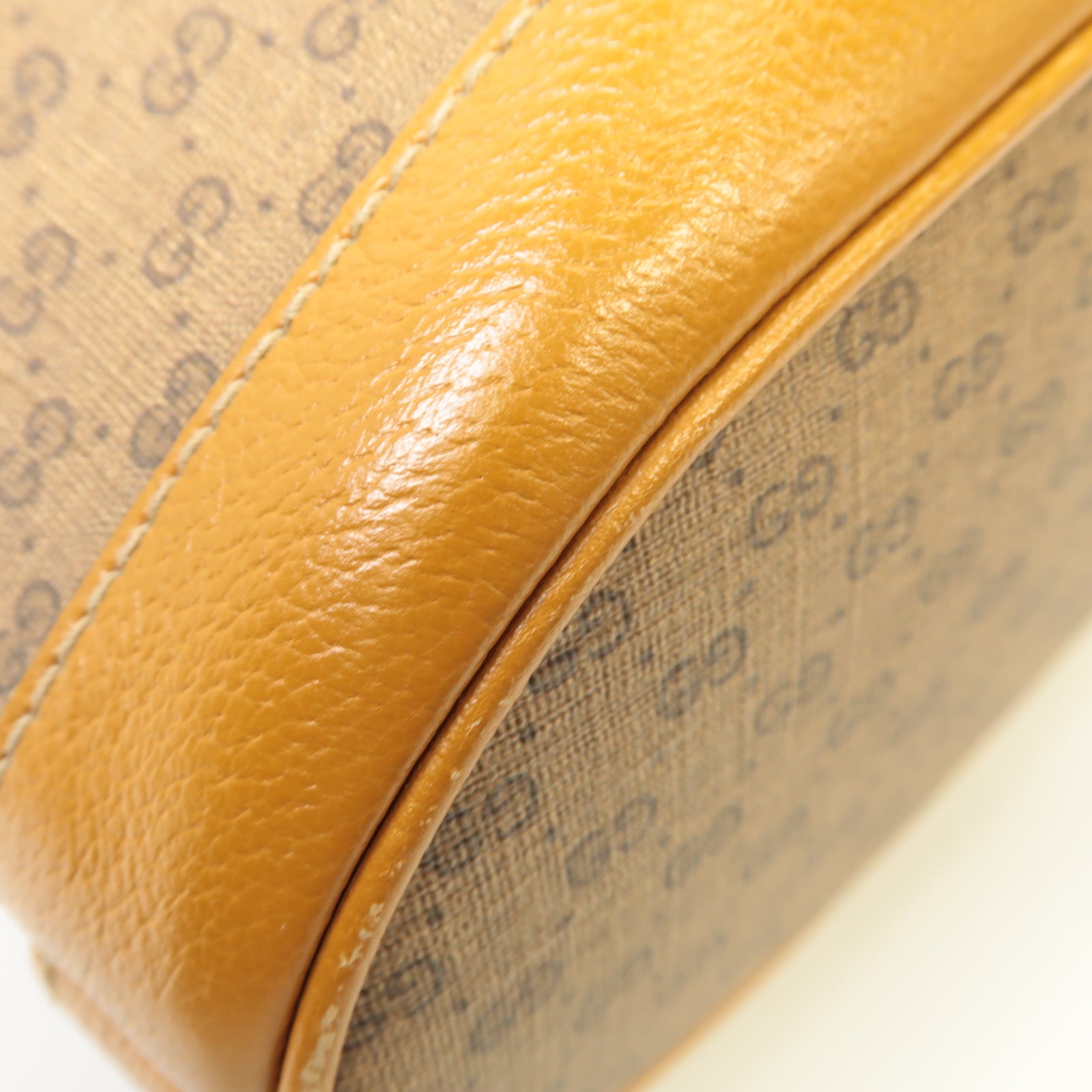 GUCCI 【激減優惠】塗層帆布Disney x Gucci Mickey Mouse Shoulder Bag金扣肩背袋棕色