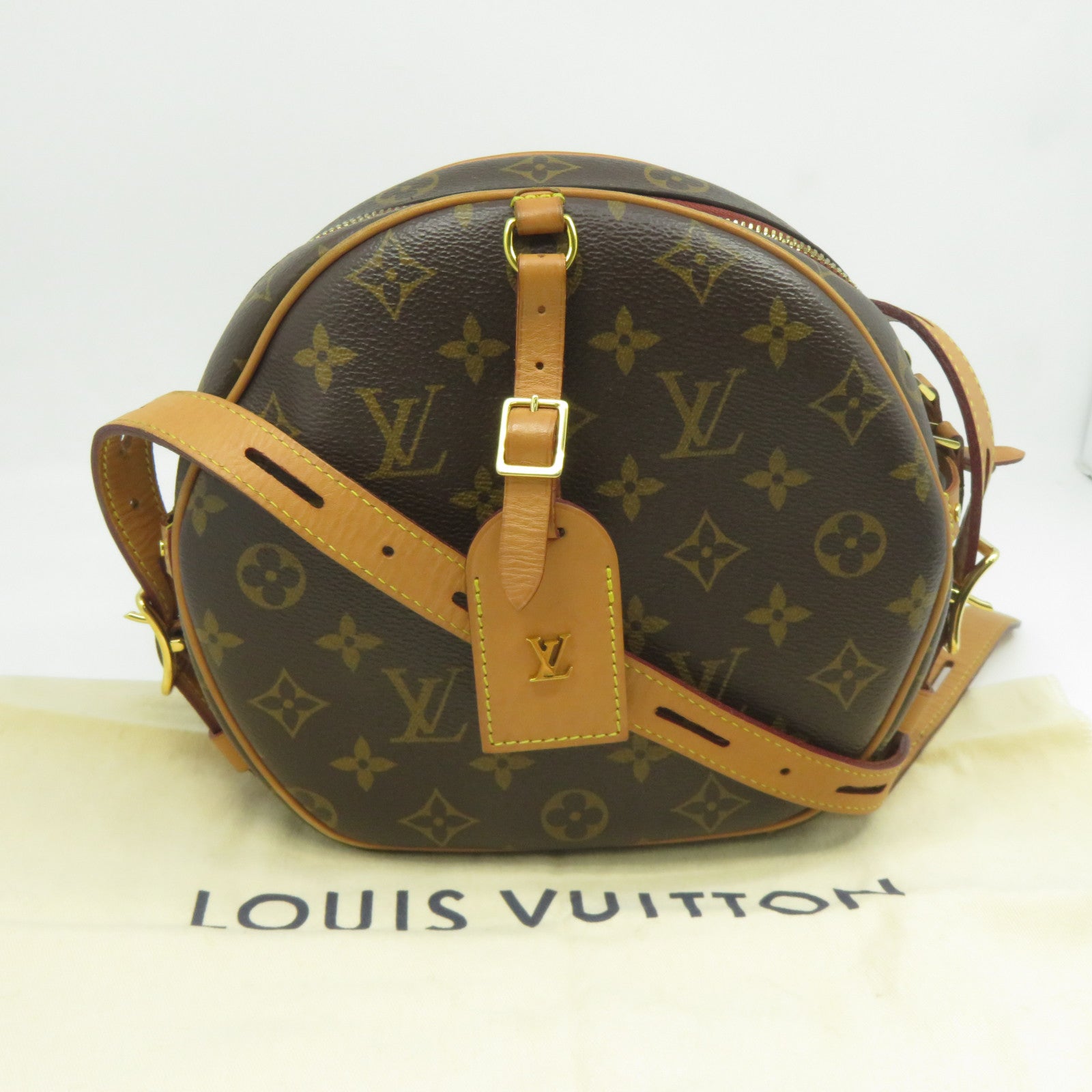 LOUIS VUITTON 【激減優惠】Monogram Boite Chapeau Souple MM金扣肩背袋啡色
