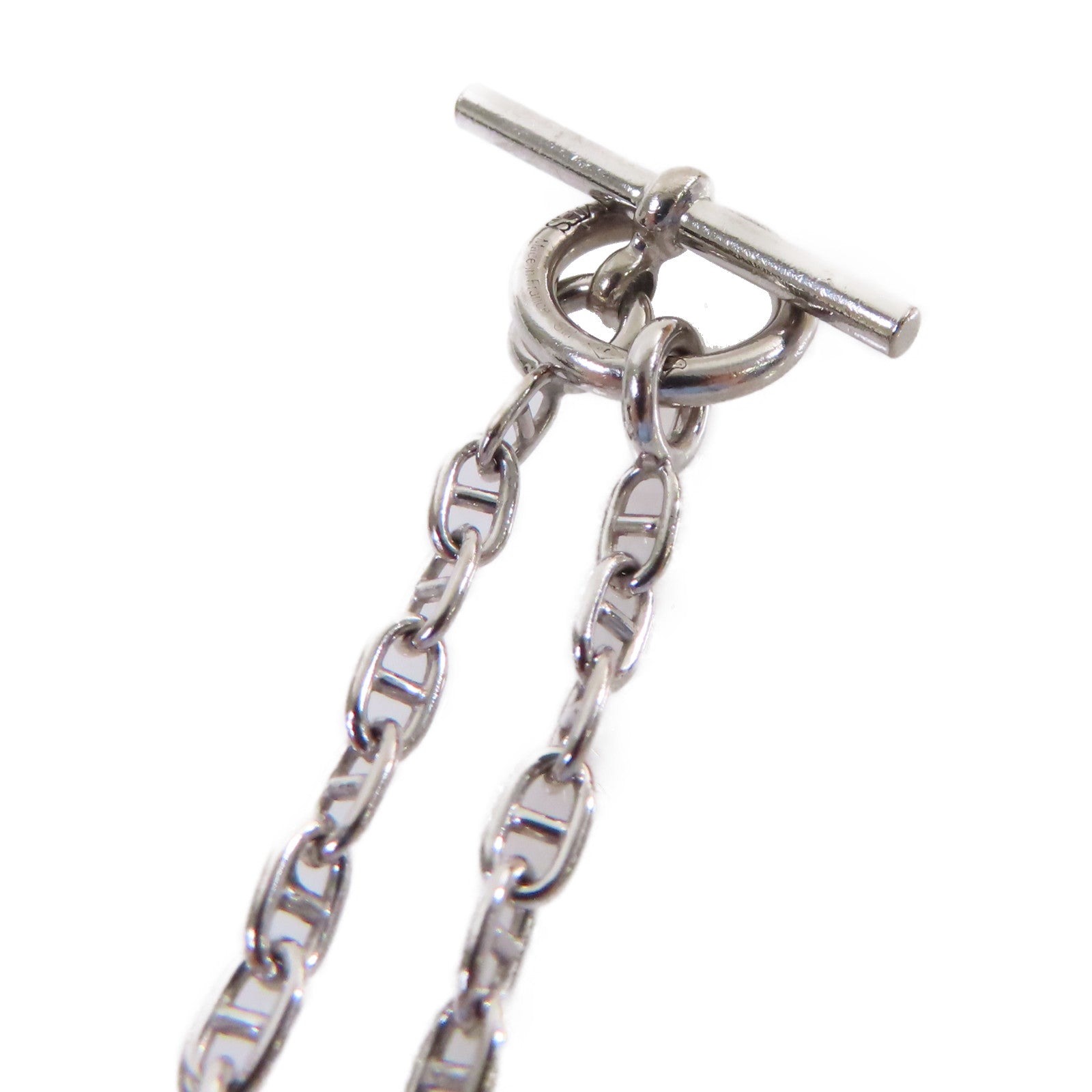 HERMES 18K白金/鑽石Farandole Diamond Bracelet銀扣手鏈