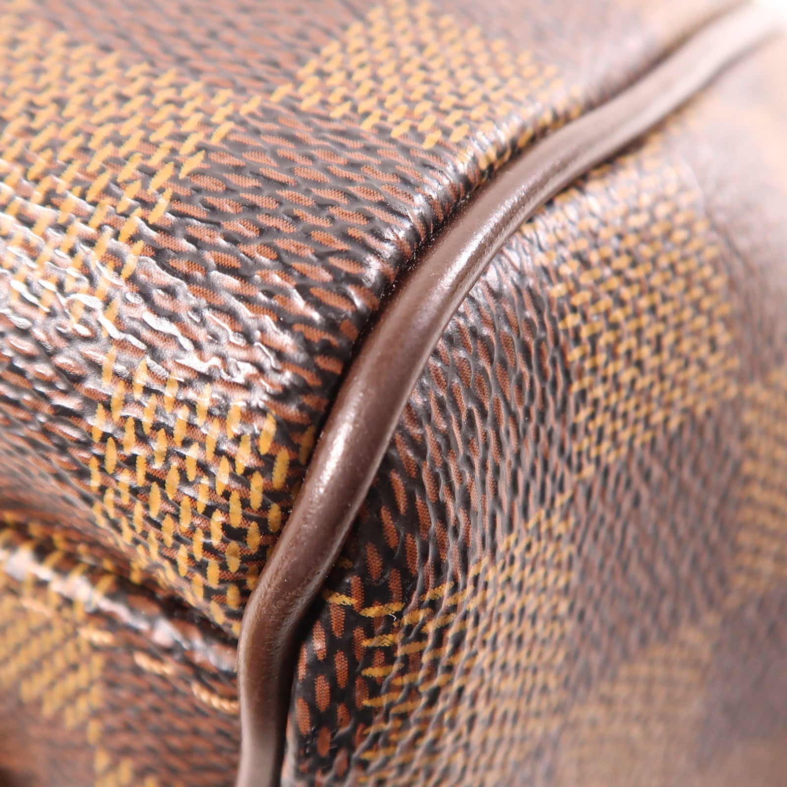 LOUIS VUITTON Damier Trevi PM金扣手挽肩背兩用袋棕色