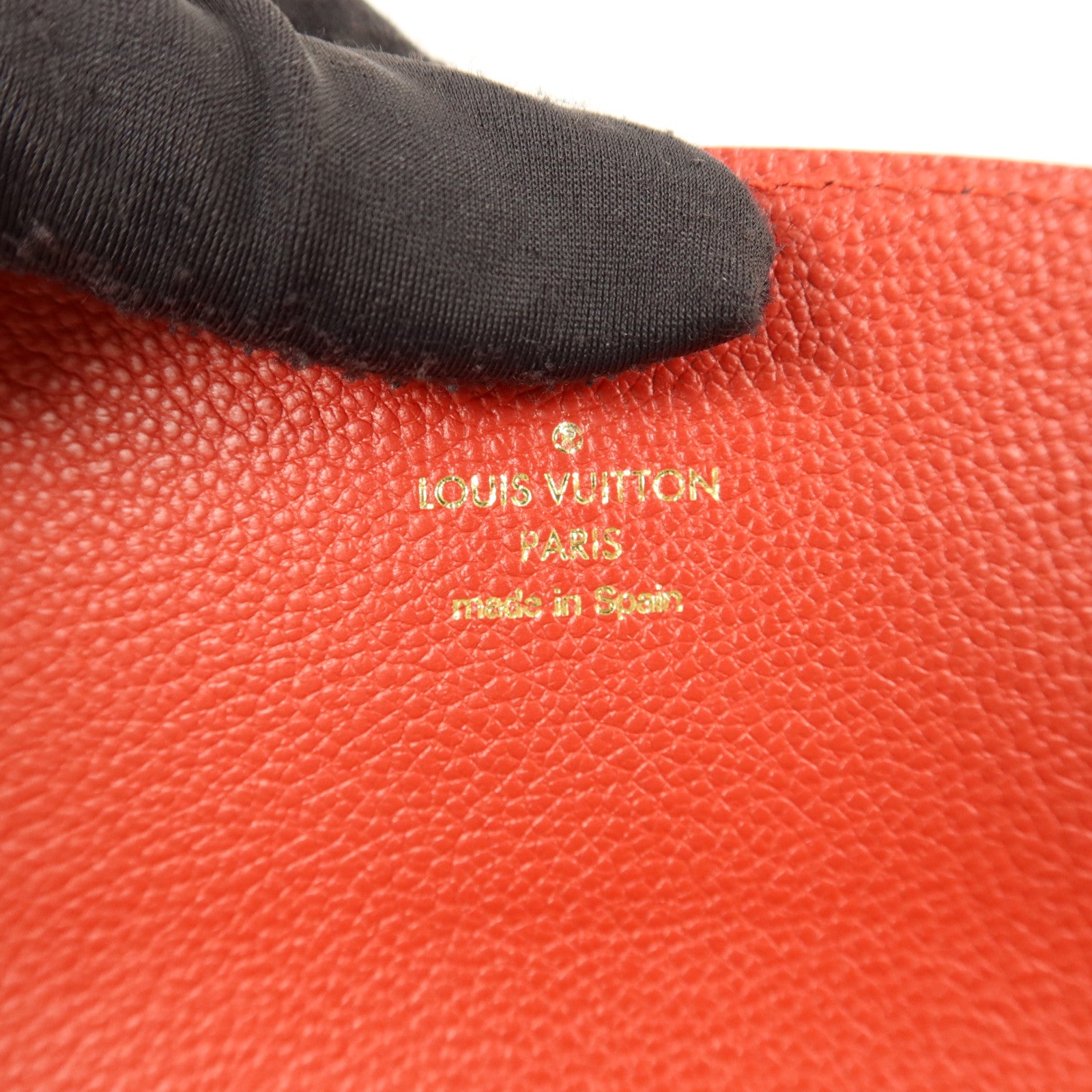 LOUIS VUITTON Monogram Empreinte Blooming Flower Wallet金扣長錢包