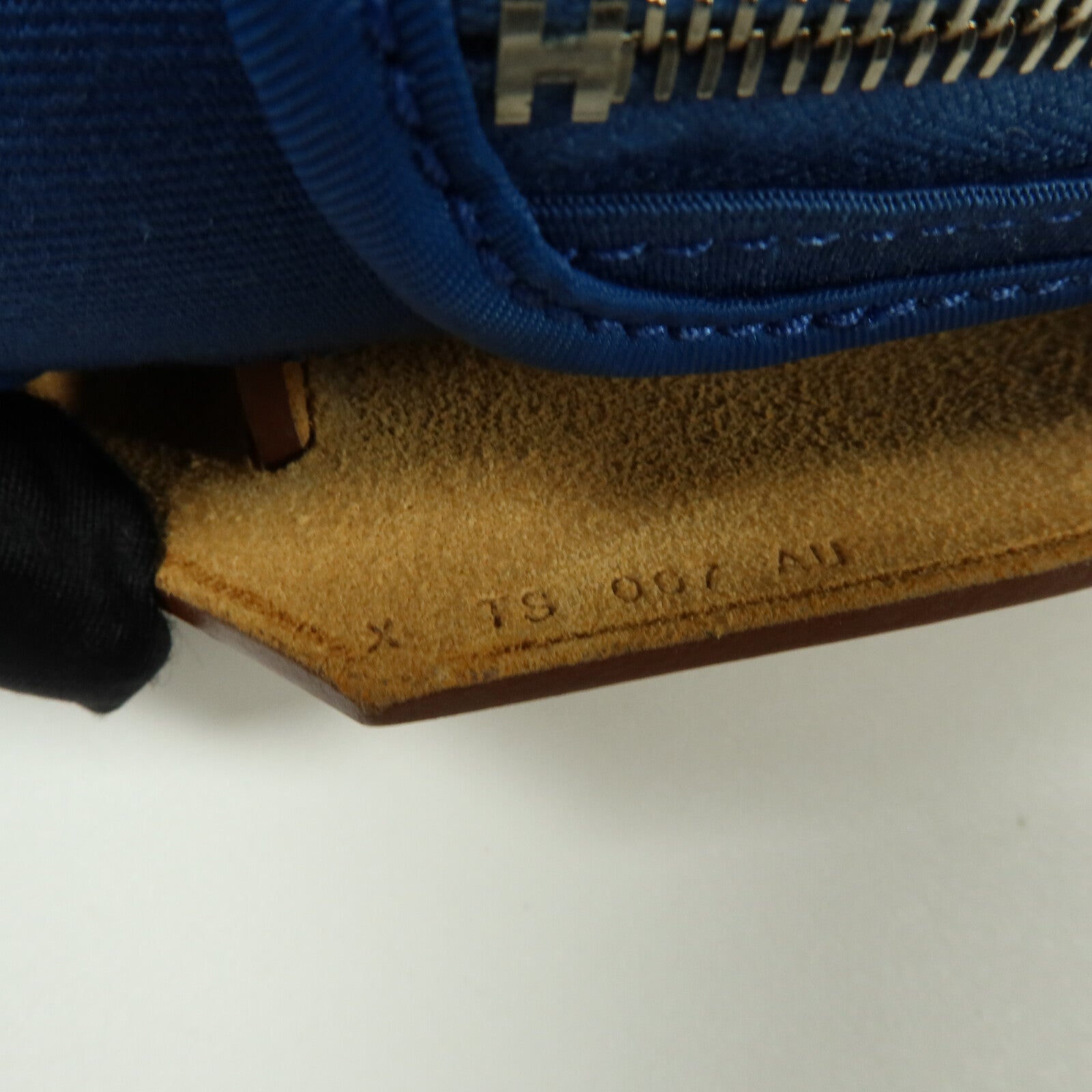 HERMES Toile H/帆布Herbag PM手挽肩背兩用袋Bleu Izmir