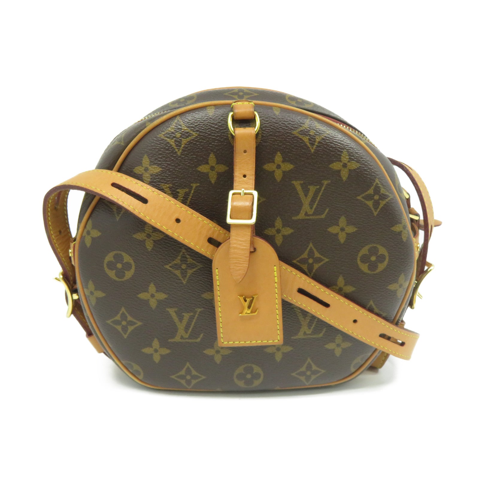 LOUIS VUITTON 【激減優惠】Monogram Boite Chapeau Souple MM金扣肩背袋啡色