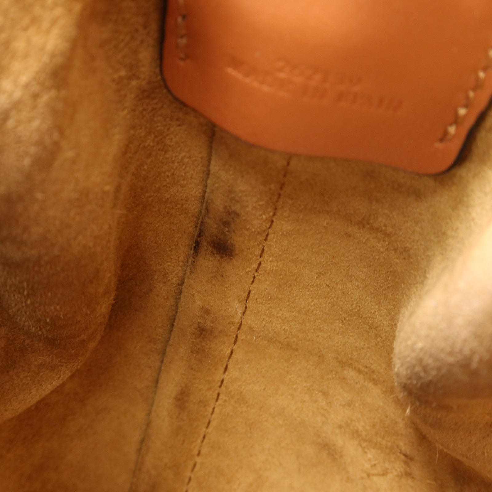 LOEWE 帆布/牛皮皮革Mini Balloon金扣手挽肩背兩用袋