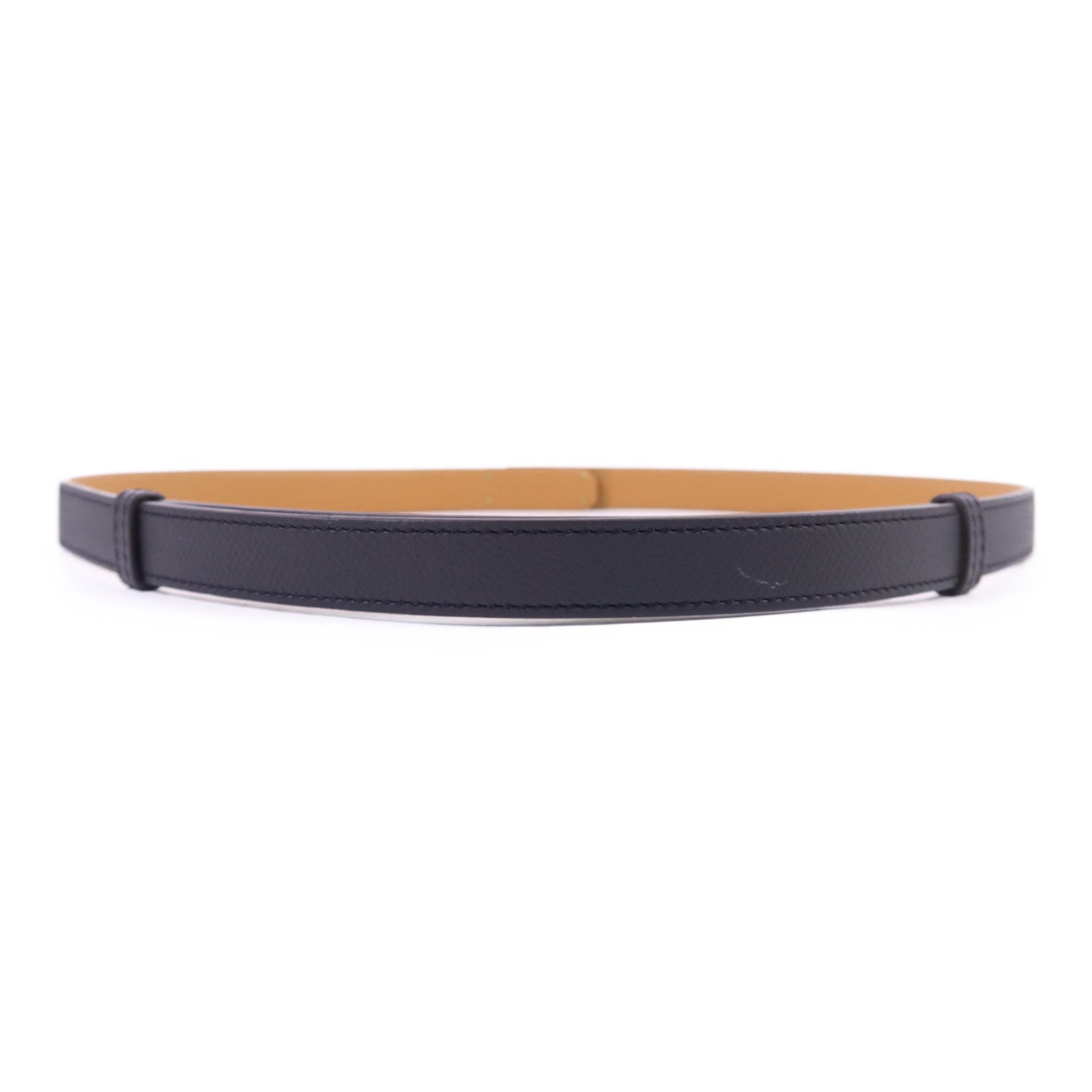HERMES Epsom皮革Kelly Belt金扣皮帶Gold/Noir