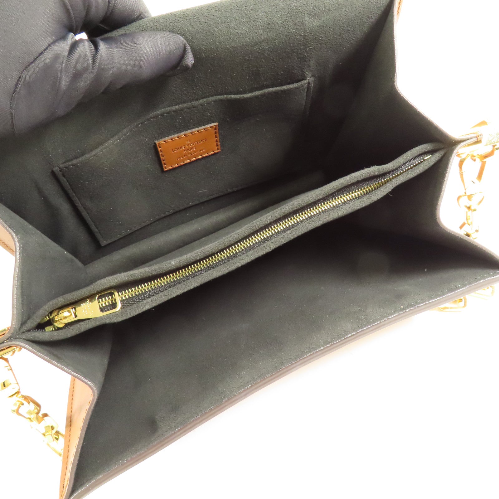 LOUIS VUITTON 【激減優惠】Monogram/Monogram Reverse Dauphine MM金扣手挽肩背兩用袋棕色