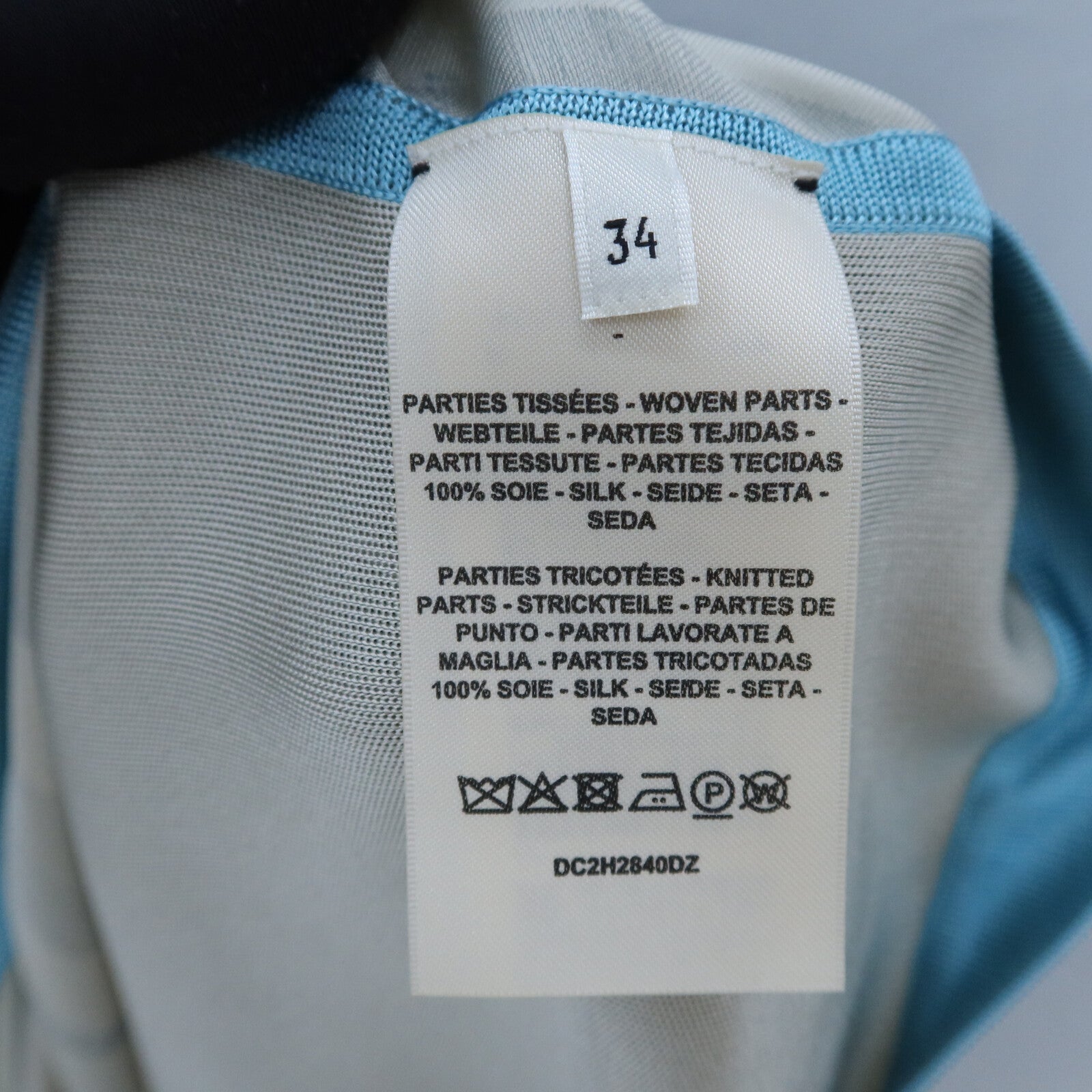 HERMES Silk Parure De Gala上衣