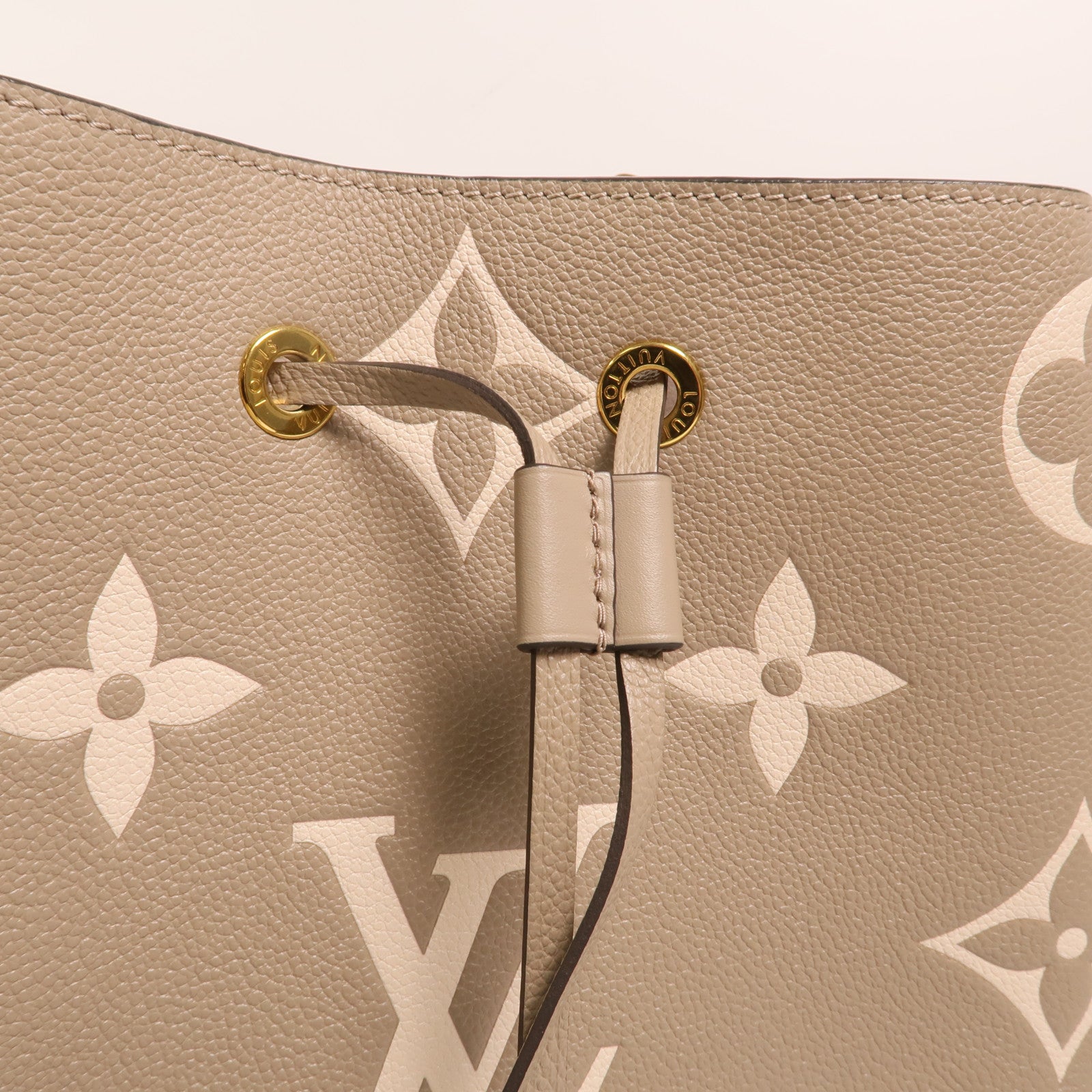 LOUIS VUITTON Monogram Empreinte NeoNoe MM金扣手挽肩背兩用袋