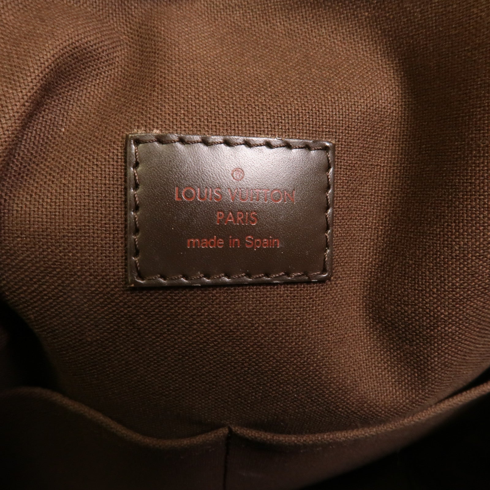 LOUIS VUITTON Damier Beaubourg金扣肩背袋棕色