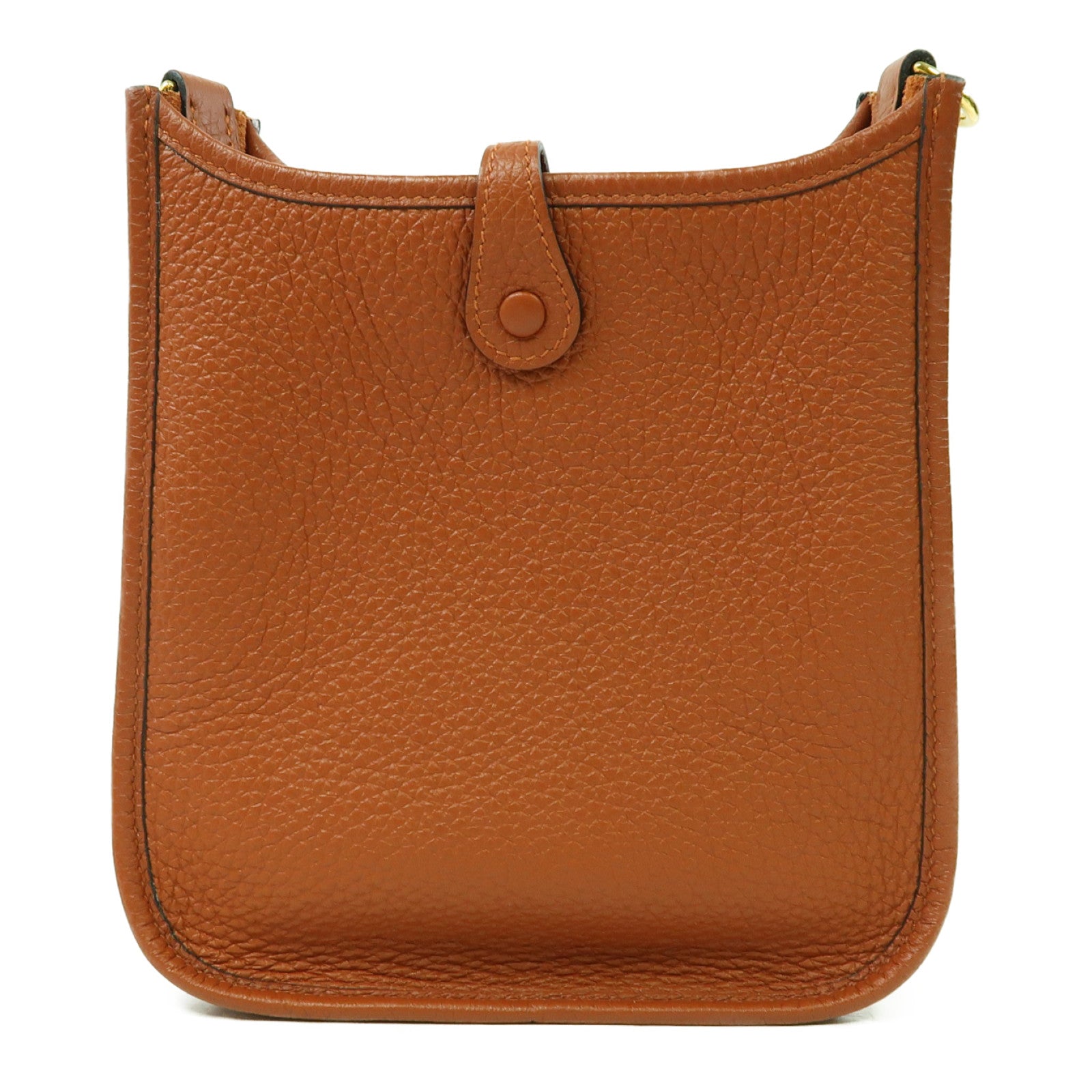 HERMES Clemence皮革Evelyne TPM金扣肩背袋啡色