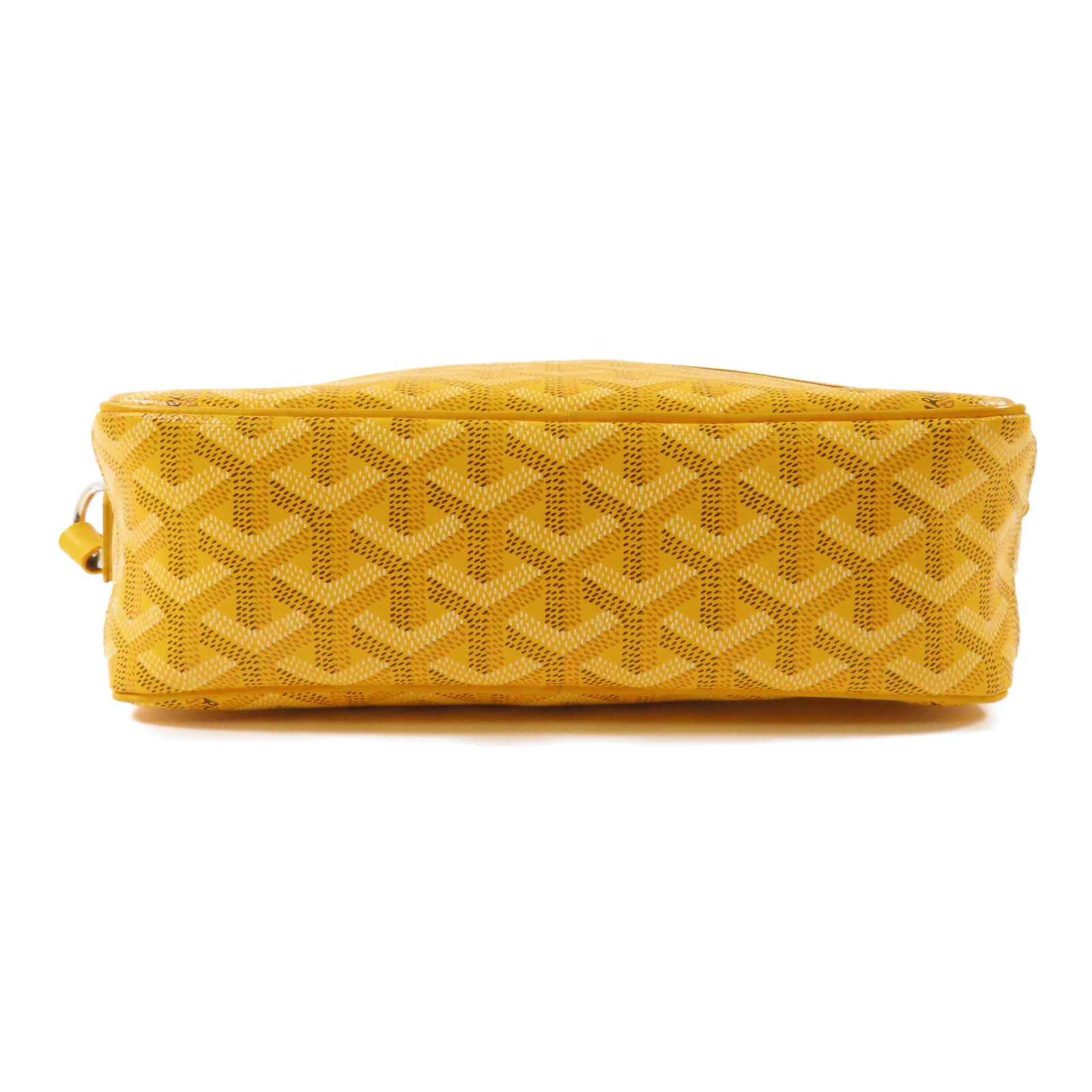 GOYARD【激減優惠】 塗層帆布Cap Vert PM銀扣肩背袋黃色