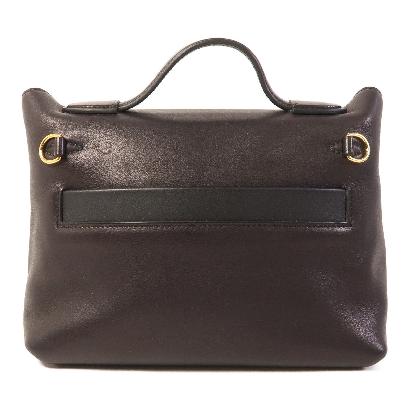 HERMES Veau Volupto/Swift皮革24/24 Mini金扣手挽肩背兩用袋