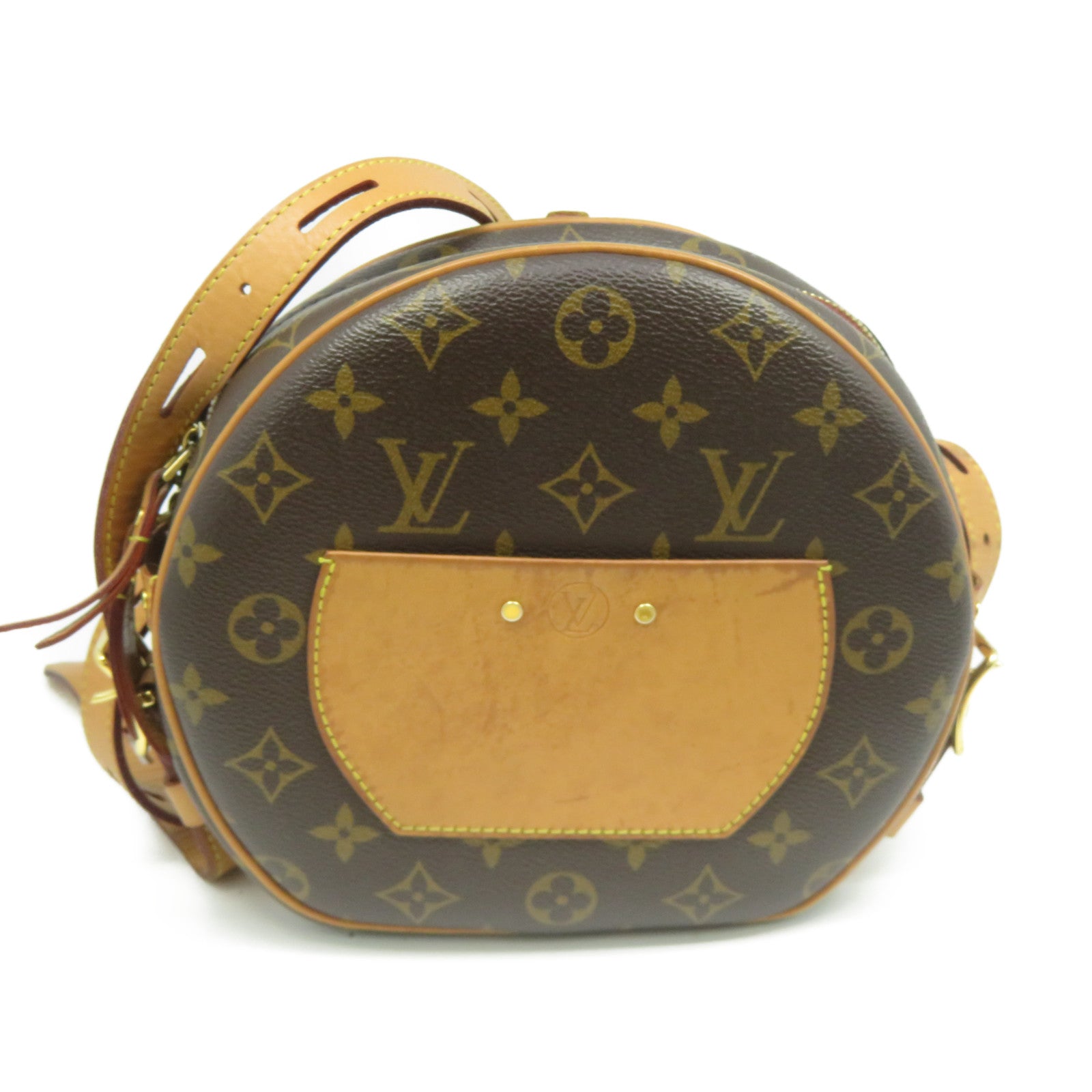 LOUIS VUITTON 【激減優惠】Monogram Boite Chapeau Souple MM金扣肩背袋啡色