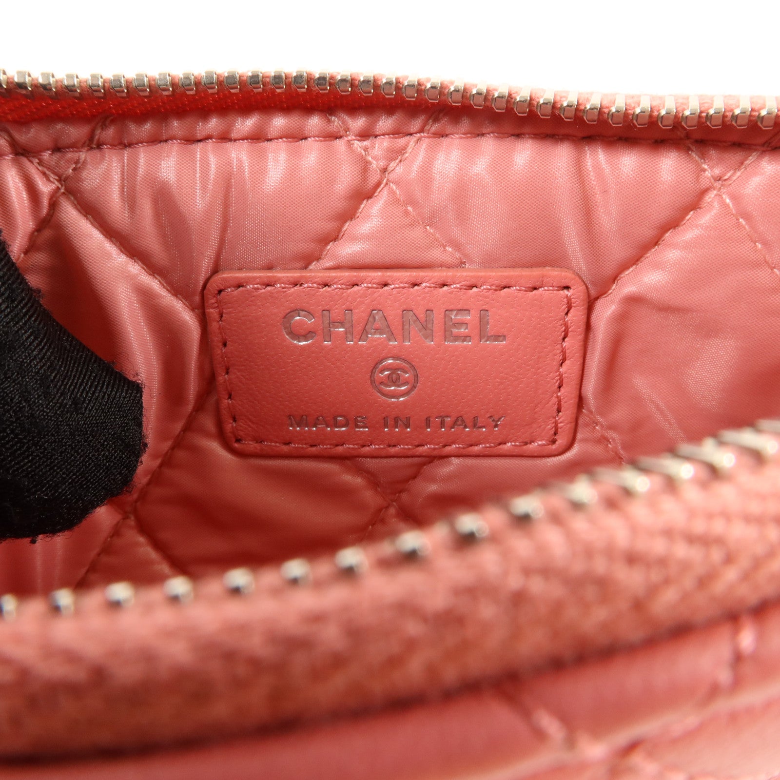 CHANEL 羊皮皮革Classic Zipped Coin Purse銀扣零錢包