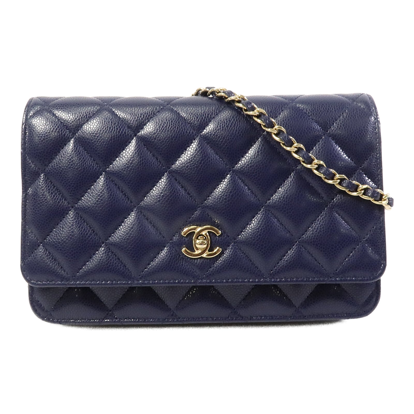 CHANEL 牛皮皮革WOC Wallet On Chain鏈帶肩背袋