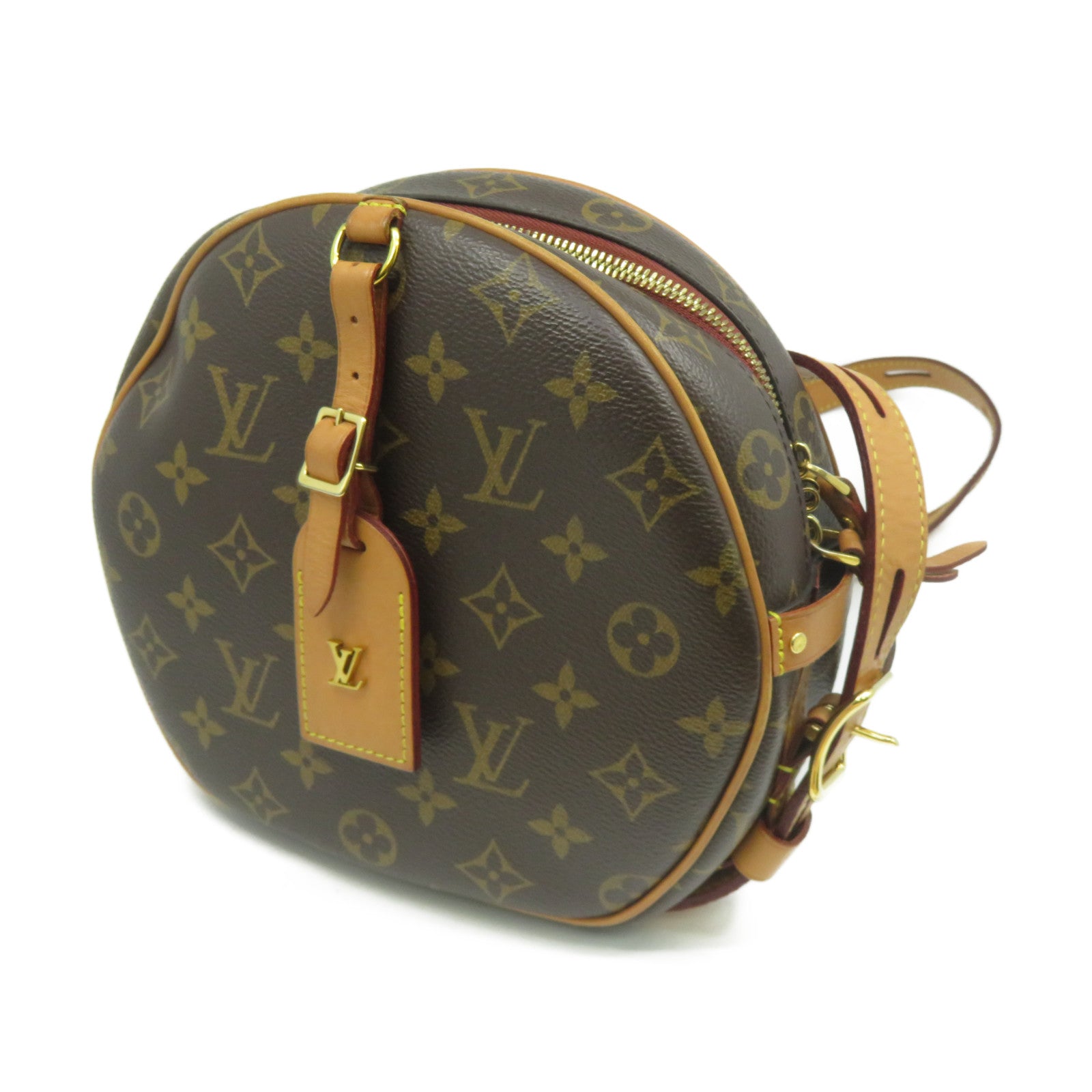 LOUIS VUITTON 【激減優惠】Monogram Boite Chapeau Souple MM金扣肩背袋啡色