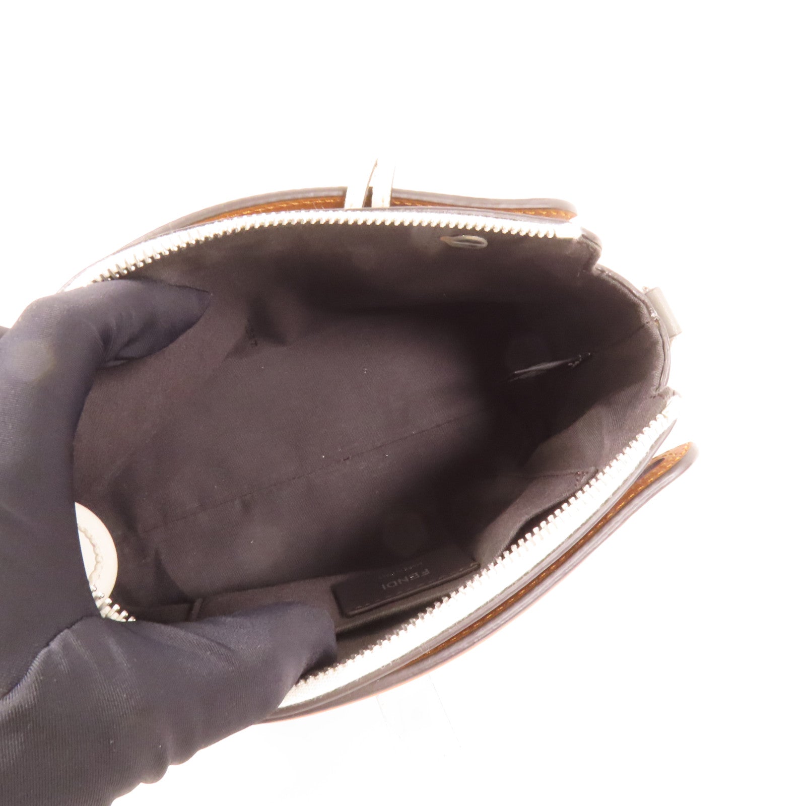 FENDI 牛皮皮革By The Way Mini銀扣手挽肩背兩用袋