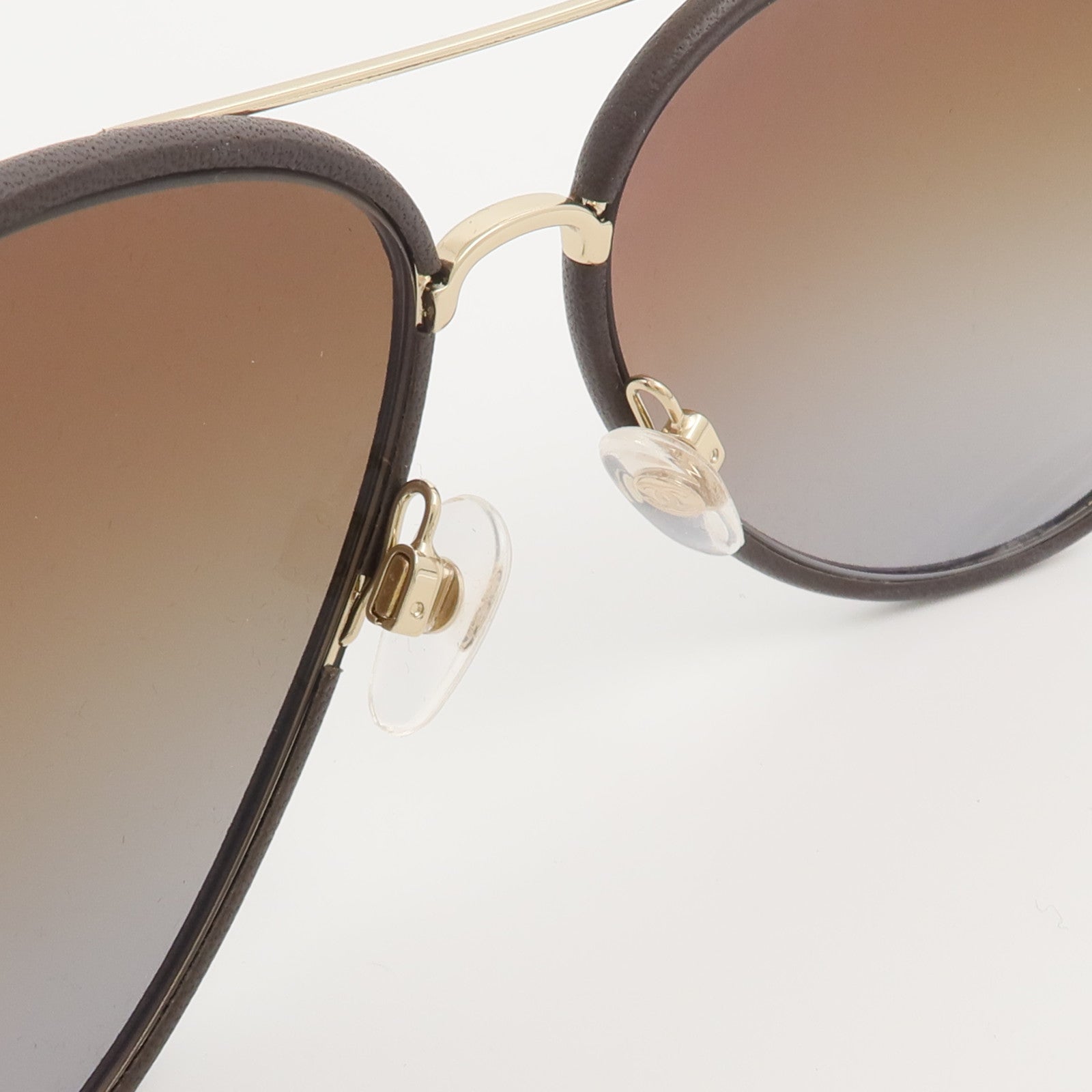 CHANEL PVC/牛皮皮革Sunglasses太陽眼鏡