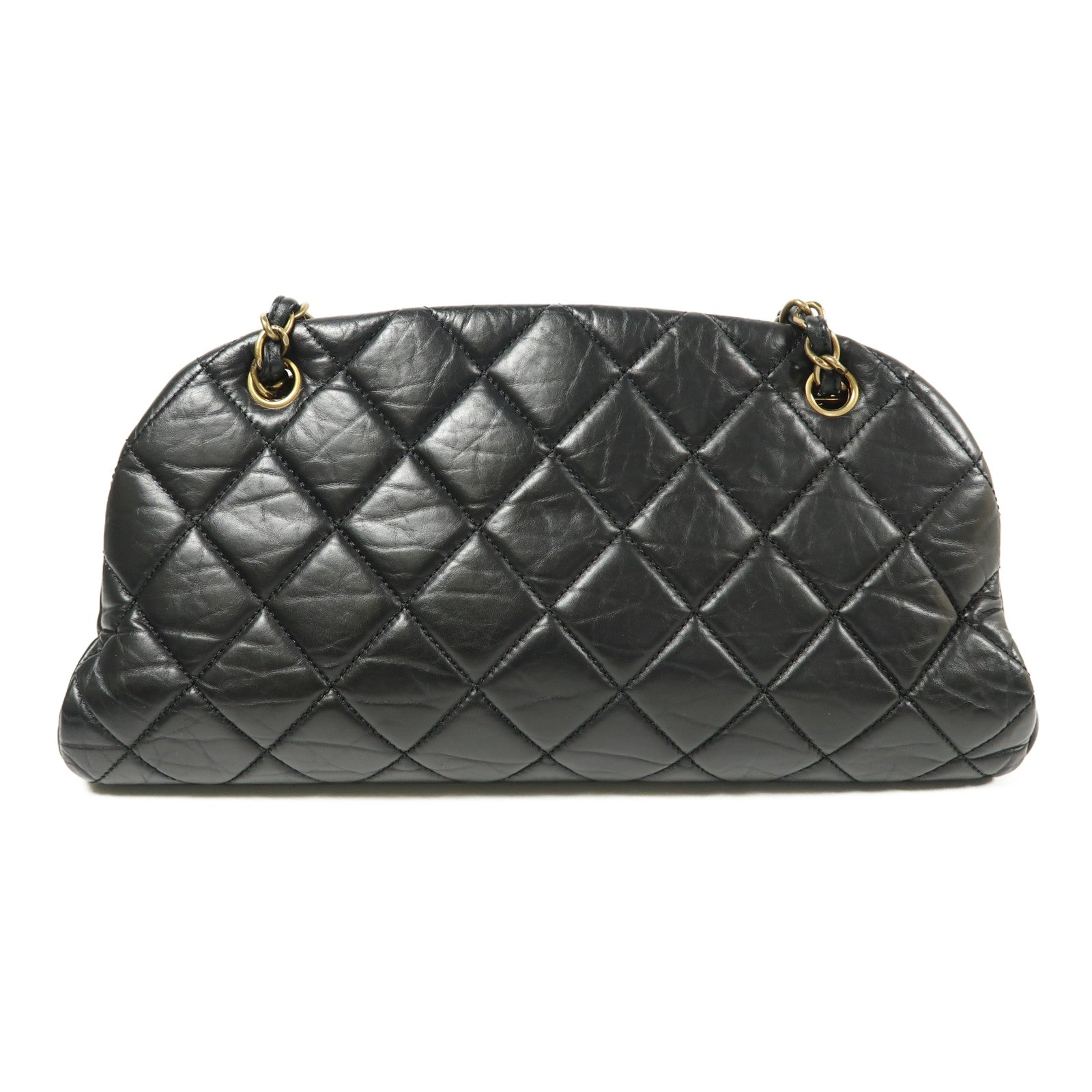 CHANEL 牛皮皮革Shoulder Bag金扣鏈帶肩背袋