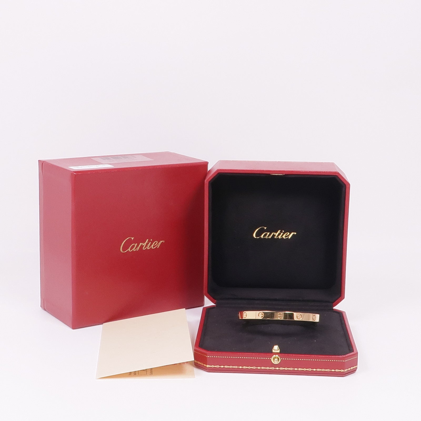 CARTIER 18K黃金Open Love Bracelet手鐲Cartier#18