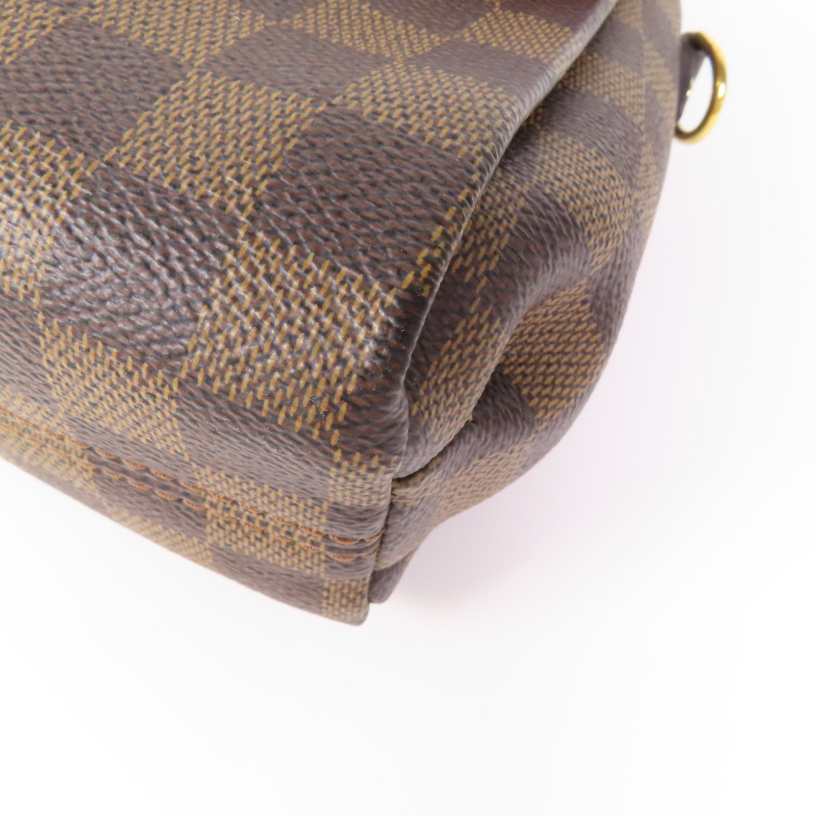 LOUIS VUITTON Damier Croisette金扣手挽肩背兩用袋