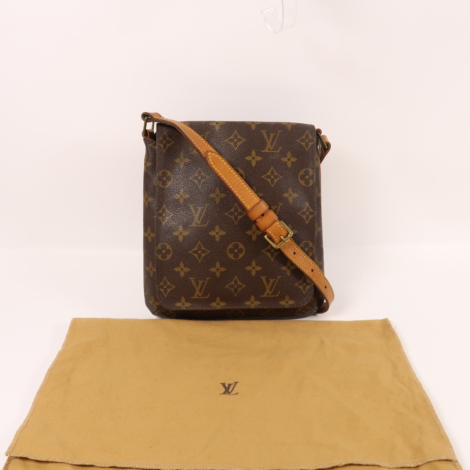 LOUIS VUITTON LV GHW Musette Salsa Shoulder Bag M51258 Monogram Brown