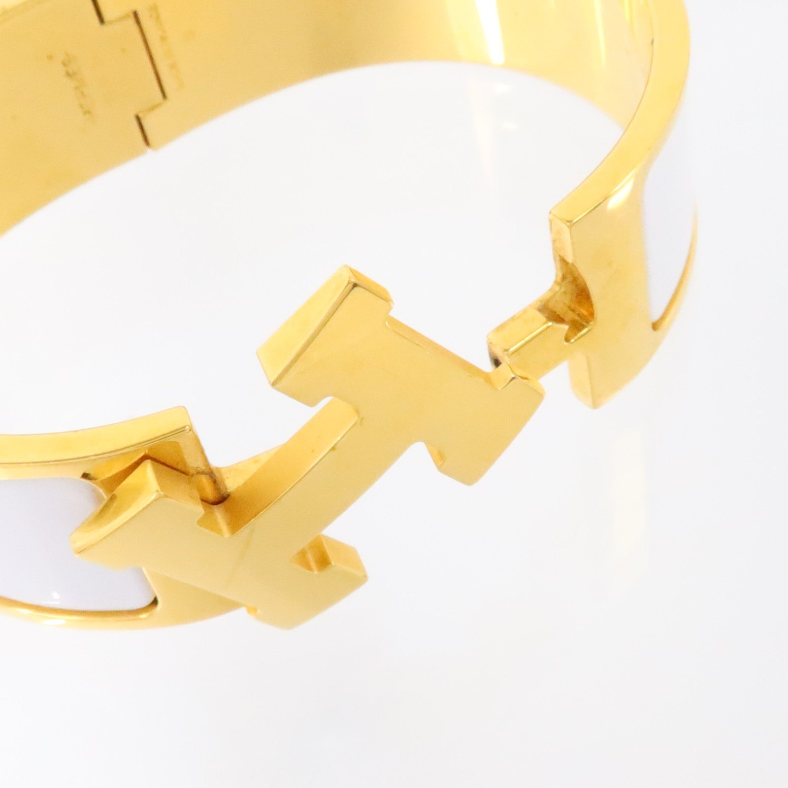 HERMES 金屬/琺瑯Clic-Clac H Bracelet金扣手鏈