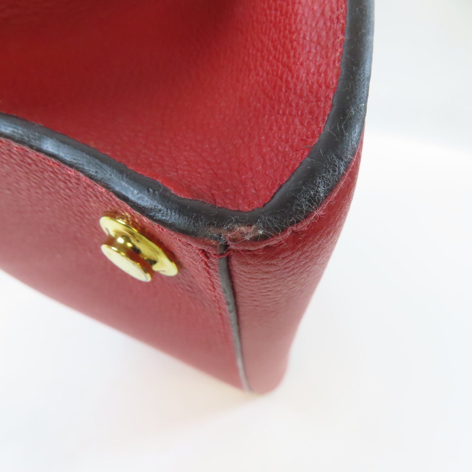 LOUIS VUITTON (PRICE DOWN) LV GHW City Steamer PM Handbag M53321 Leather Red Pink Black