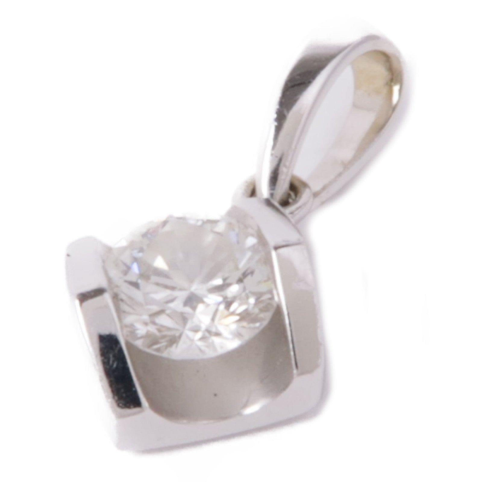 JEWELRY 18K白金Diamond Pendant Top鑽石吊墜