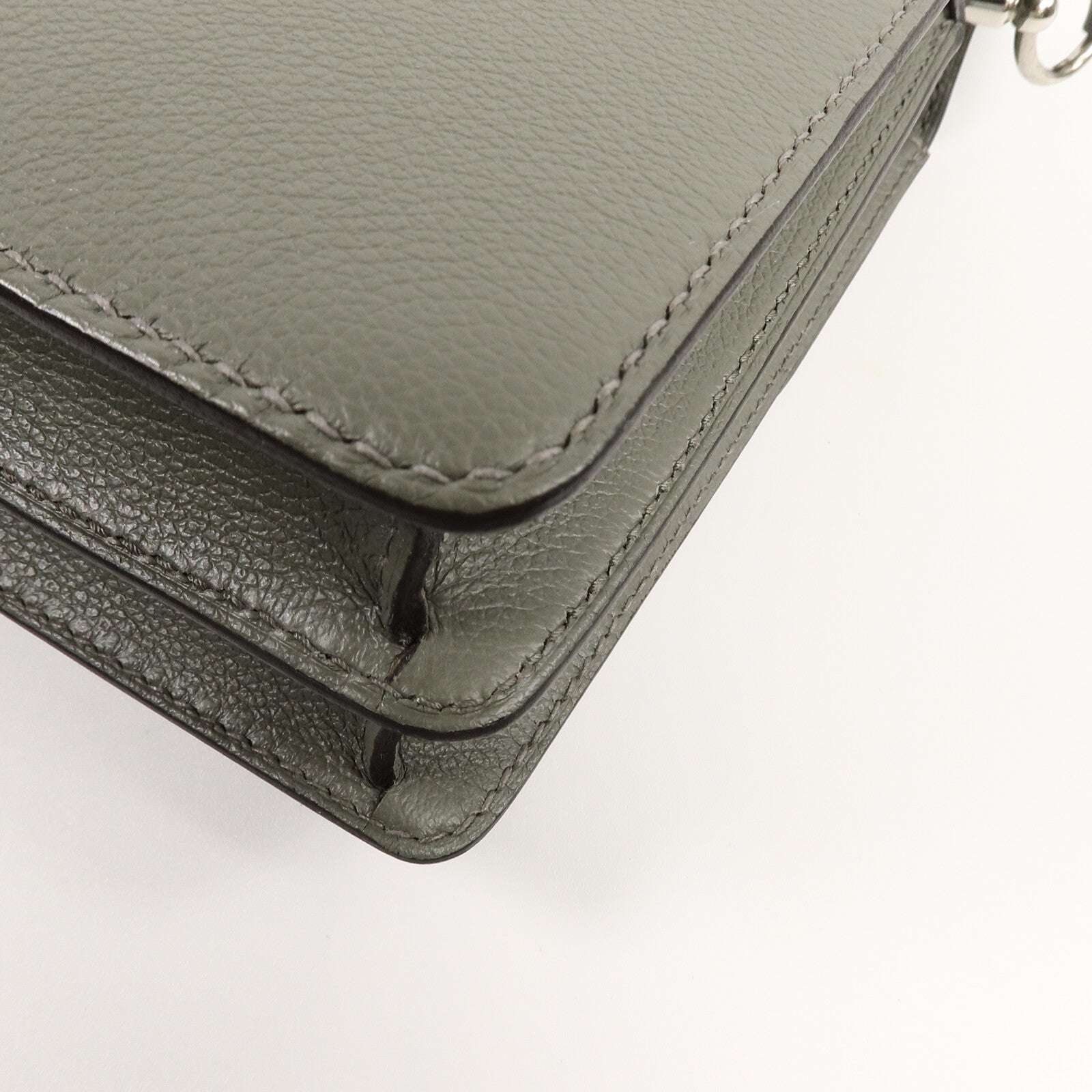 HERMES Evercolor皮革Roulis 23肩背袋Gris Meyer