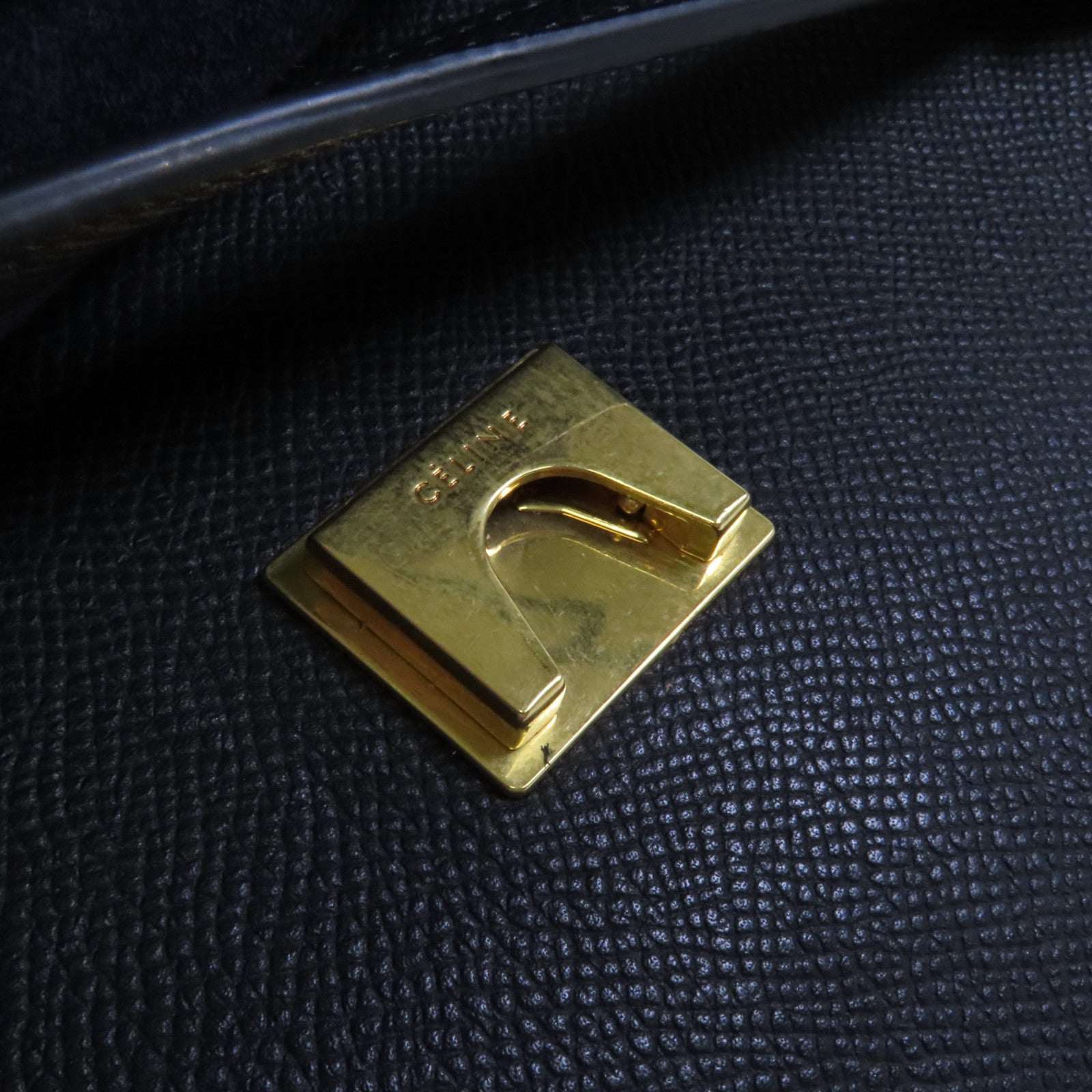 CELINE 牛皮皮革Mini Belt Bag金扣手挽肩背兩用袋