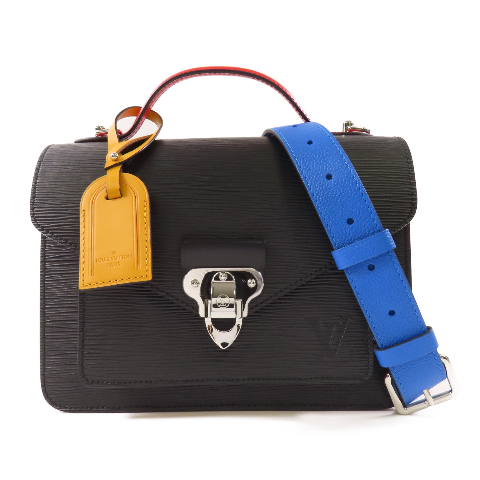 LOUIS VUITTON Epi Noe Monceau銀扣手挽肩背兩用袋