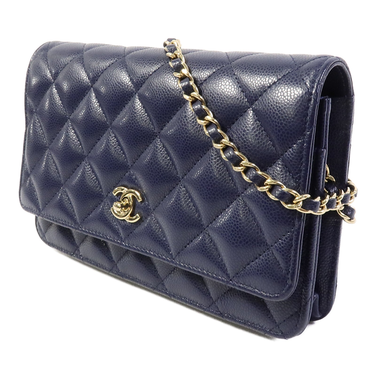 CHANEL 牛皮皮革WOC Wallet On Chain鏈帶肩背袋