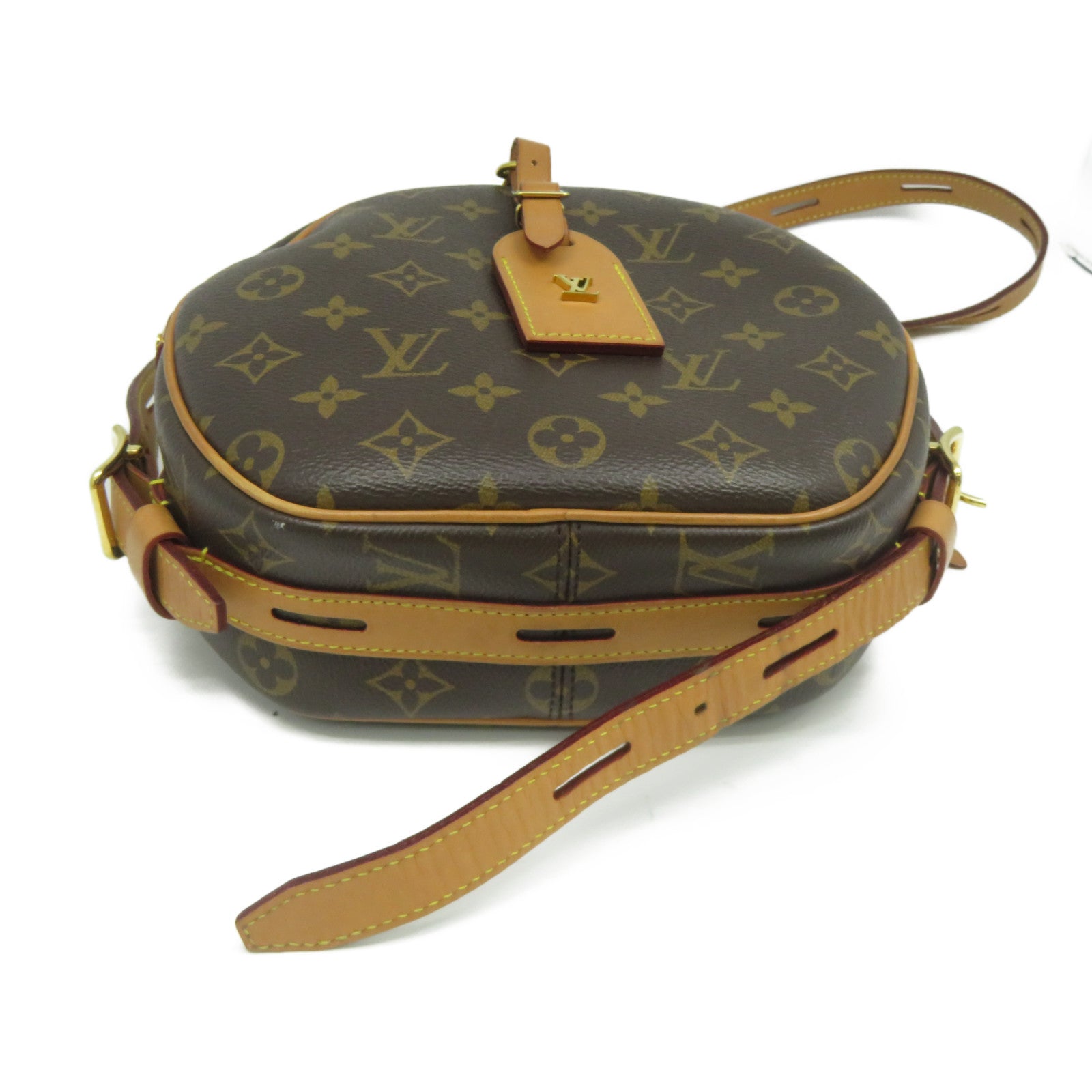 LOUIS VUITTON 【激減優惠】Monogram Boite Chapeau Souple MM金扣肩背袋啡色