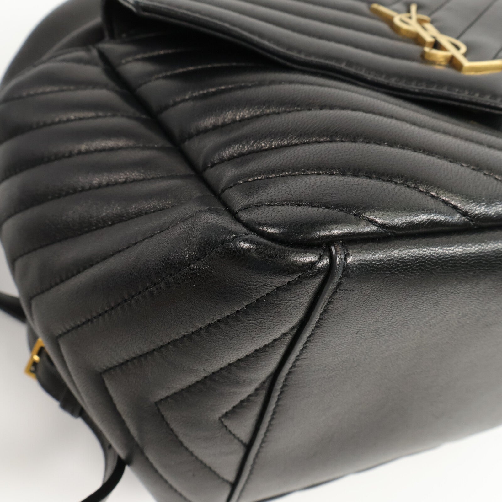 SAINT LAURENT 羊皮皮革Joe Backpack鏈帶背包