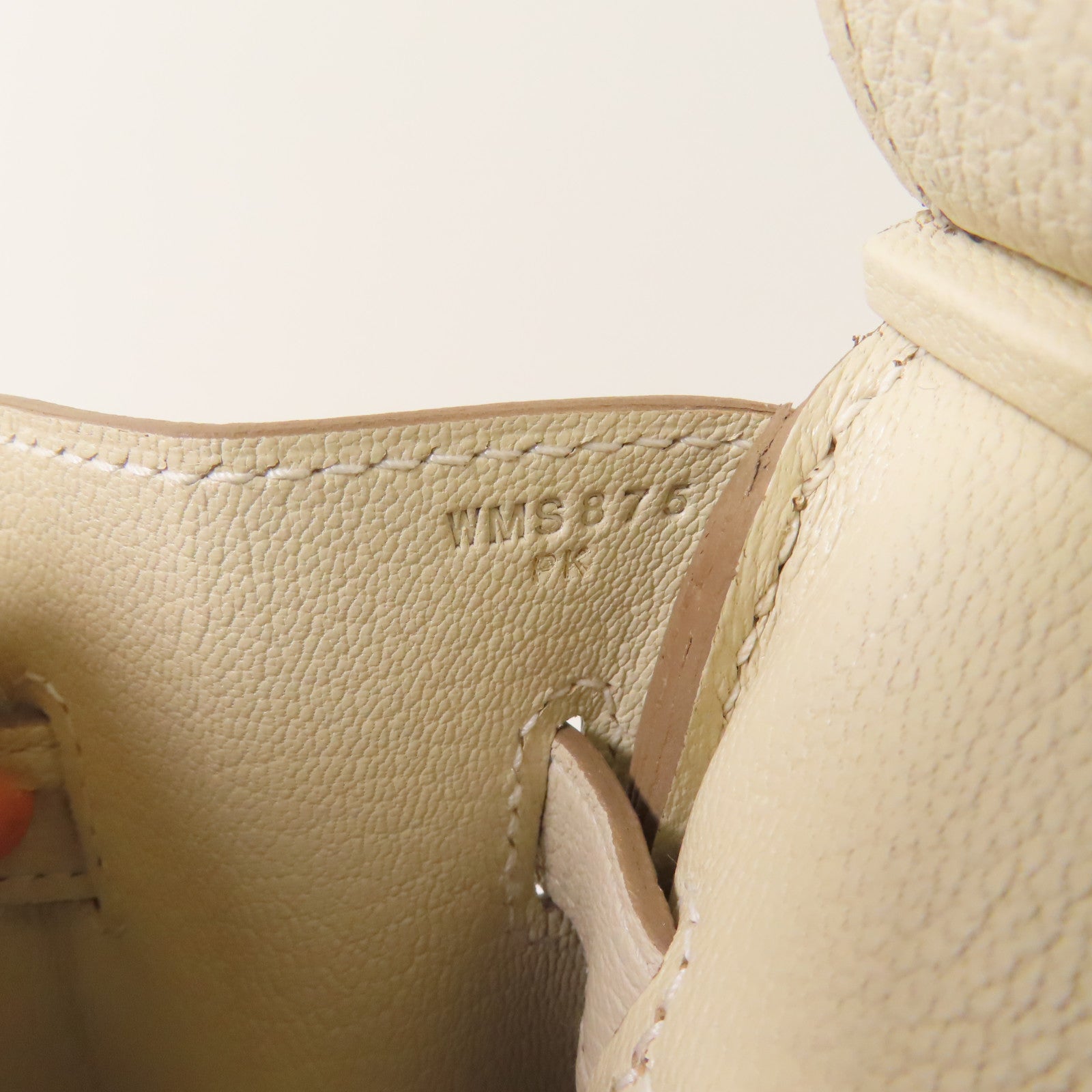 HERMES Togo皮革Birkin 30金扣手挽袋Craie