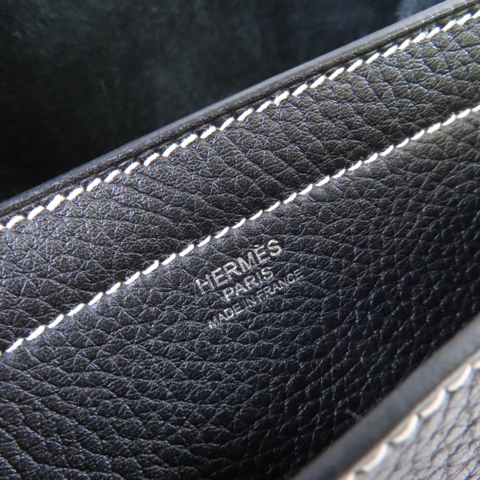 HERMES 【激減優惠】Clemence皮革Cabasellier 31 Shoulder Bag肩背袋黑色