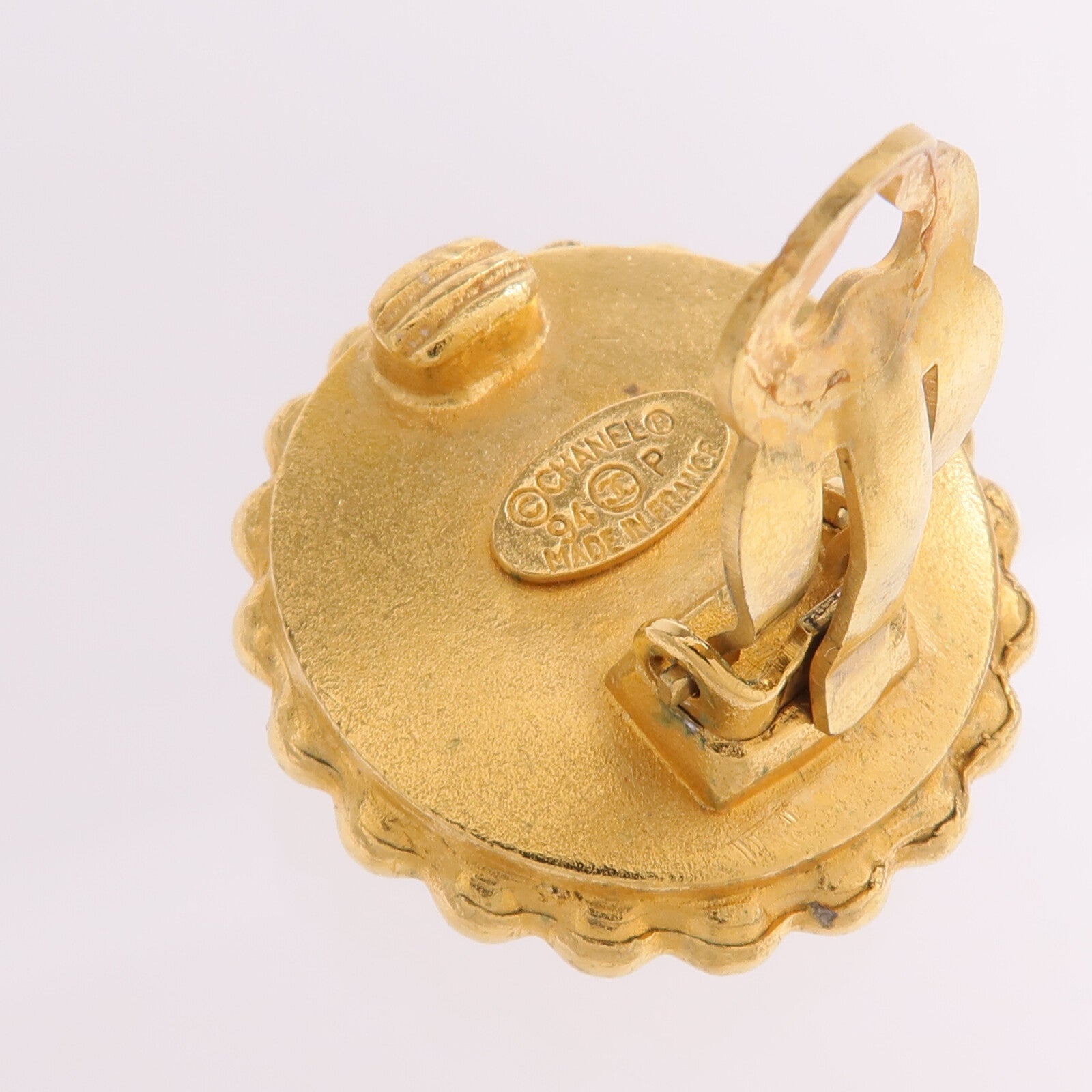 CHANEL 金屬Earrings金扣耳環