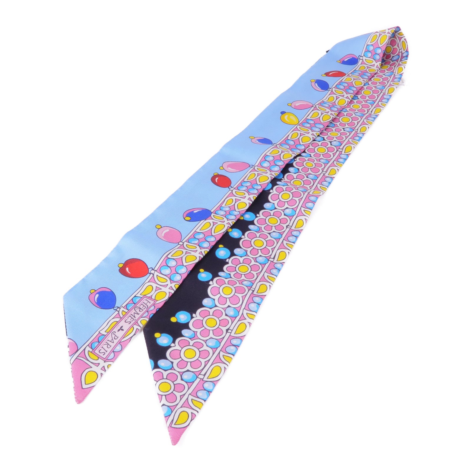 HERMES 絲質Twilly絲巾