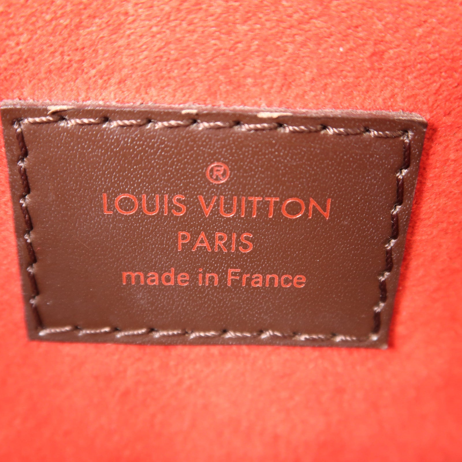 LOUIS VUITTON Damier Trevi PM金扣手挽肩背兩用袋棕色