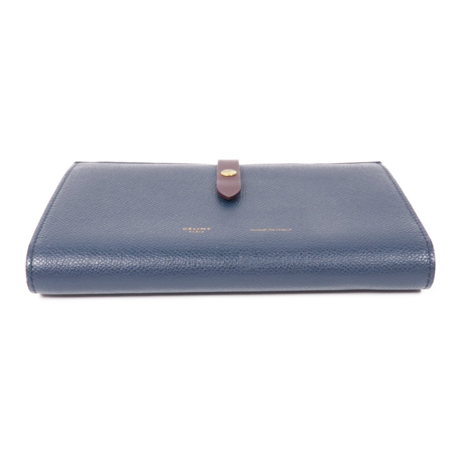 CELINE 牛皮皮革Long Wallet金扣長錢包