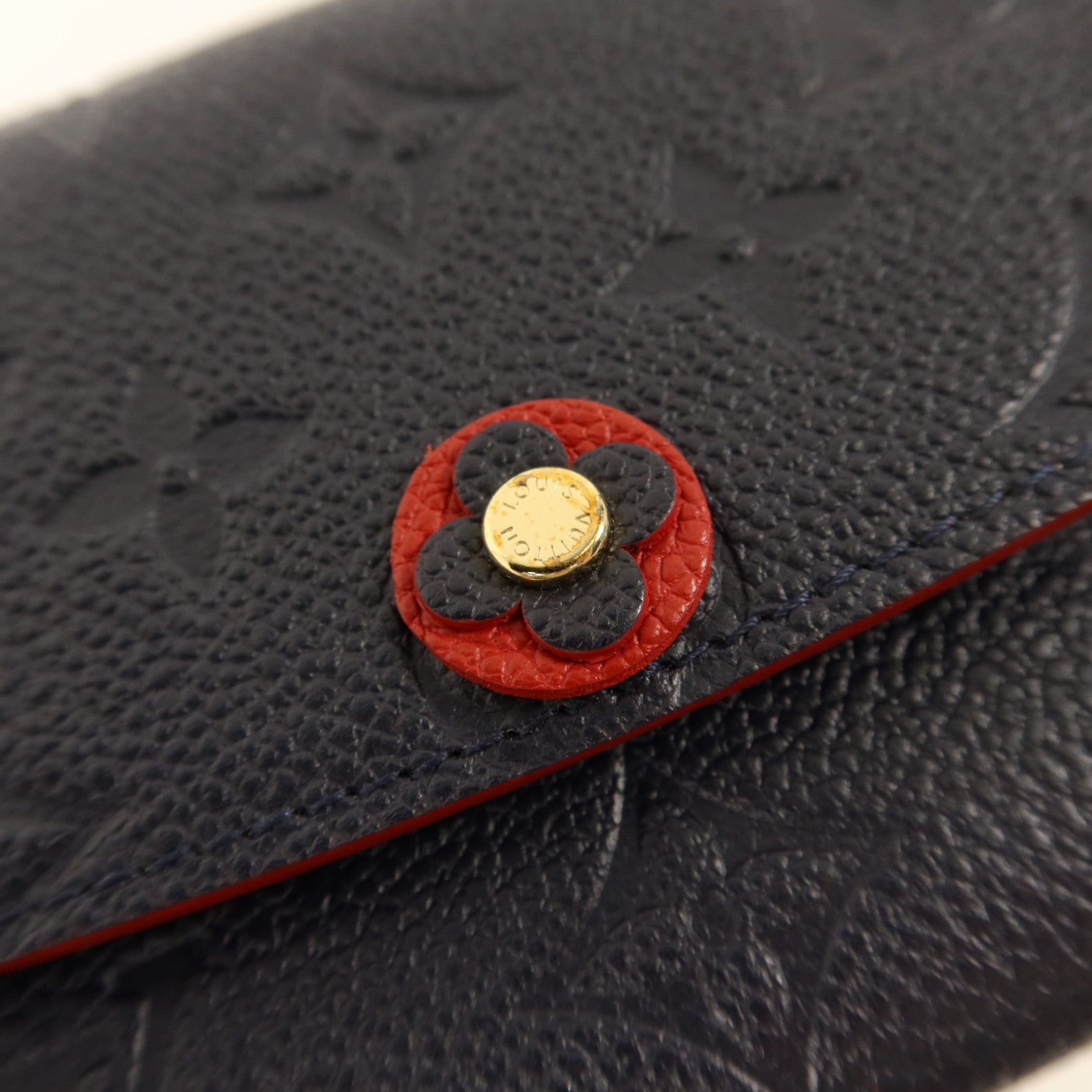 LOUIS VUITTON Monogram Empreinte Blooming Flower Wallet金扣長錢包