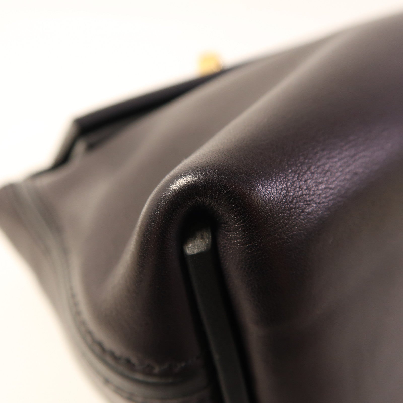HERMES Veau Volupto/Swift皮革24/24 Mini金扣手挽肩背兩用袋