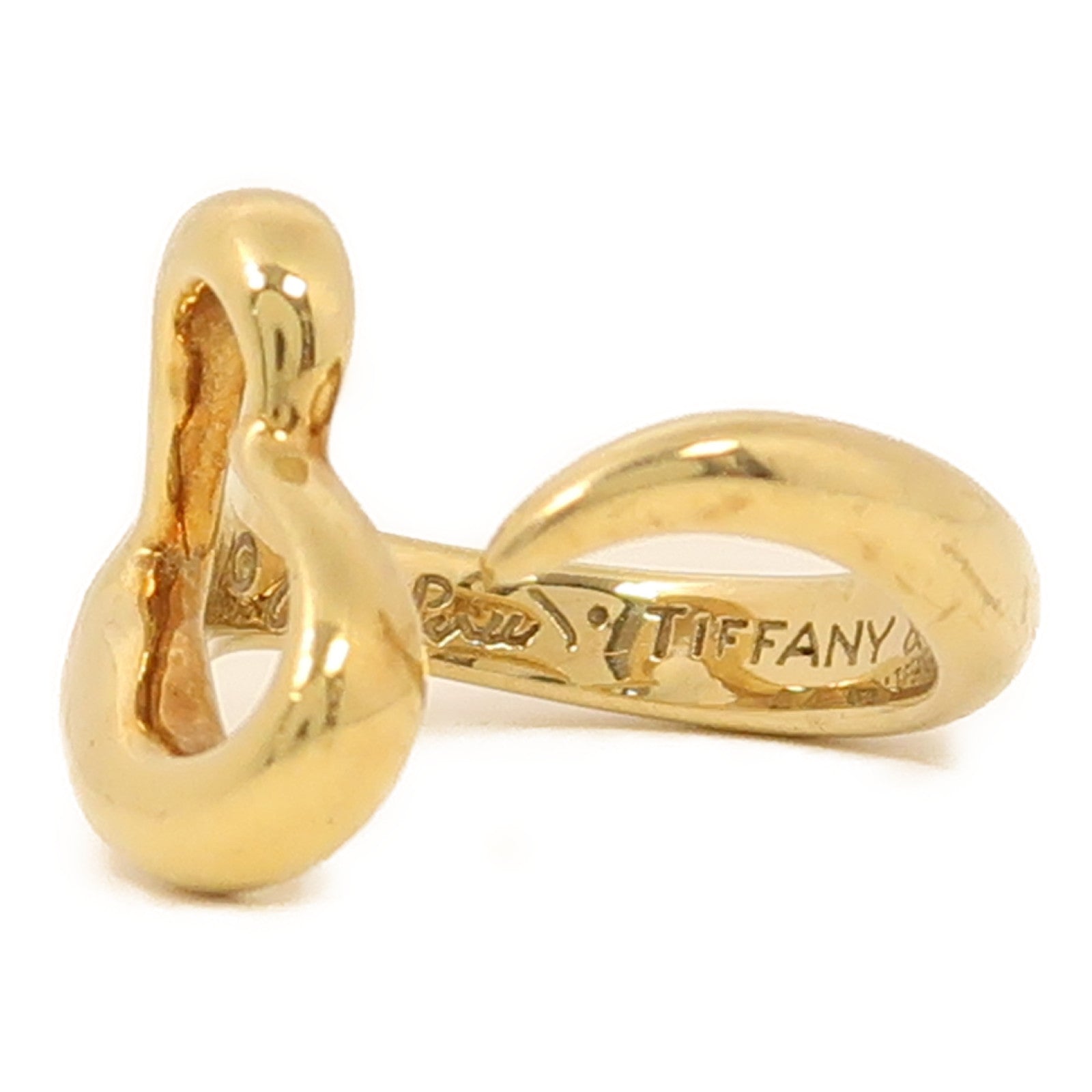 TIFFANY＆CO 18K黃金Heart Ring戒指US#5.5