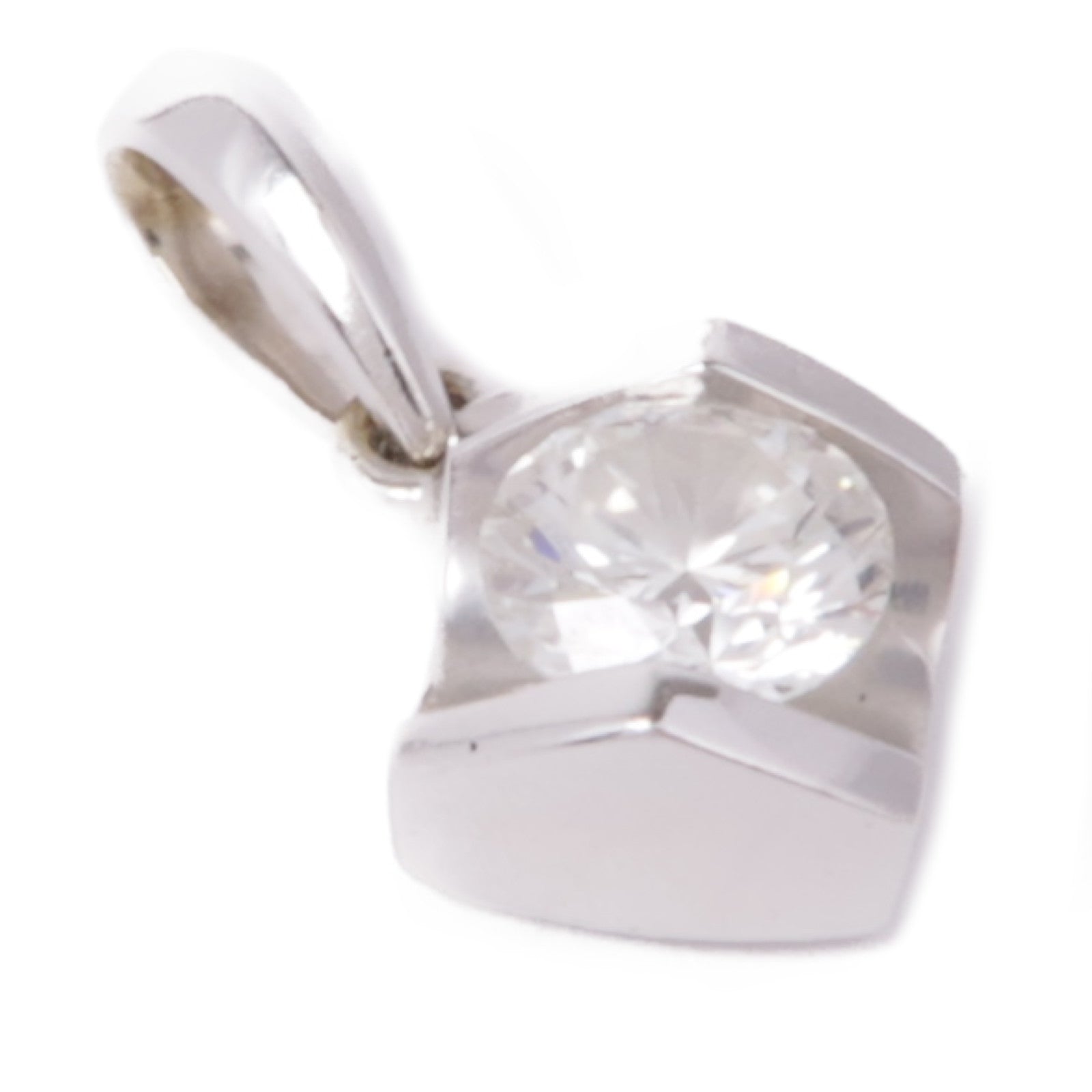 JEWELRY 18K白金Diamond Pendant Top鑽石吊墜