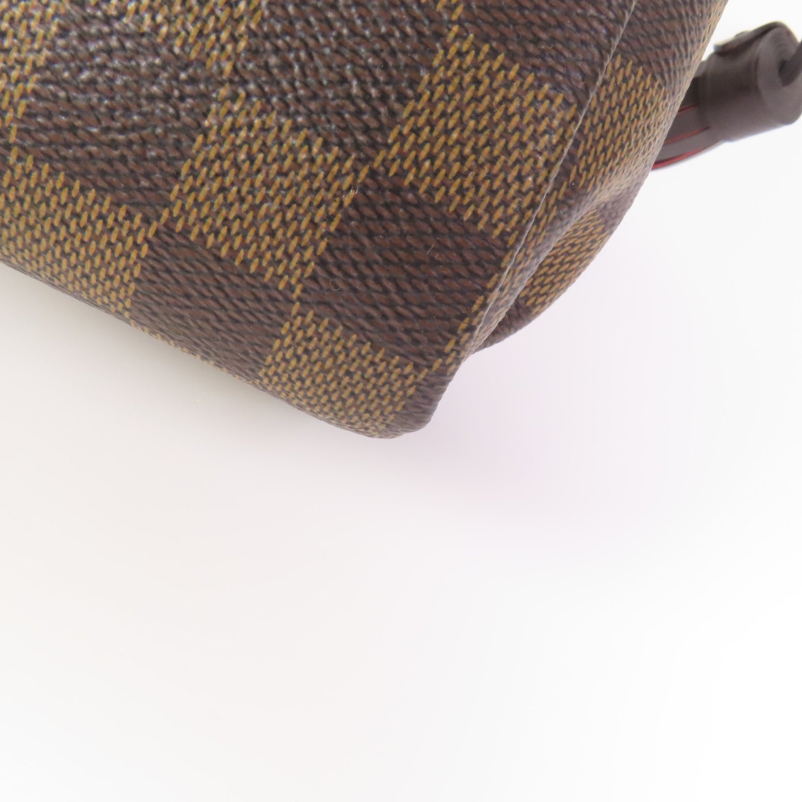 LOUIS VUITTON Damier Croisette金扣手挽肩背兩用袋