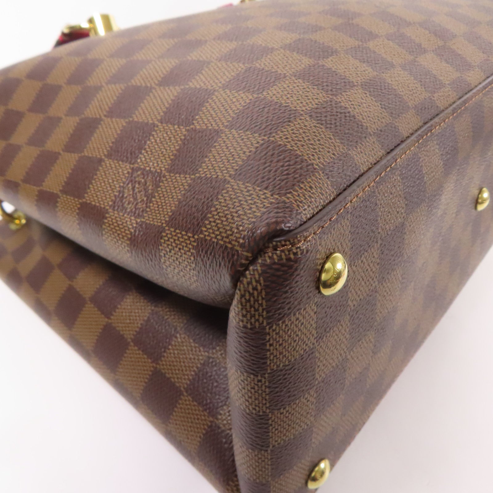 LOUIS VUITTON LV GHW Rivierside 2way Shoulder Bag M40052 Damier Brown/Red
