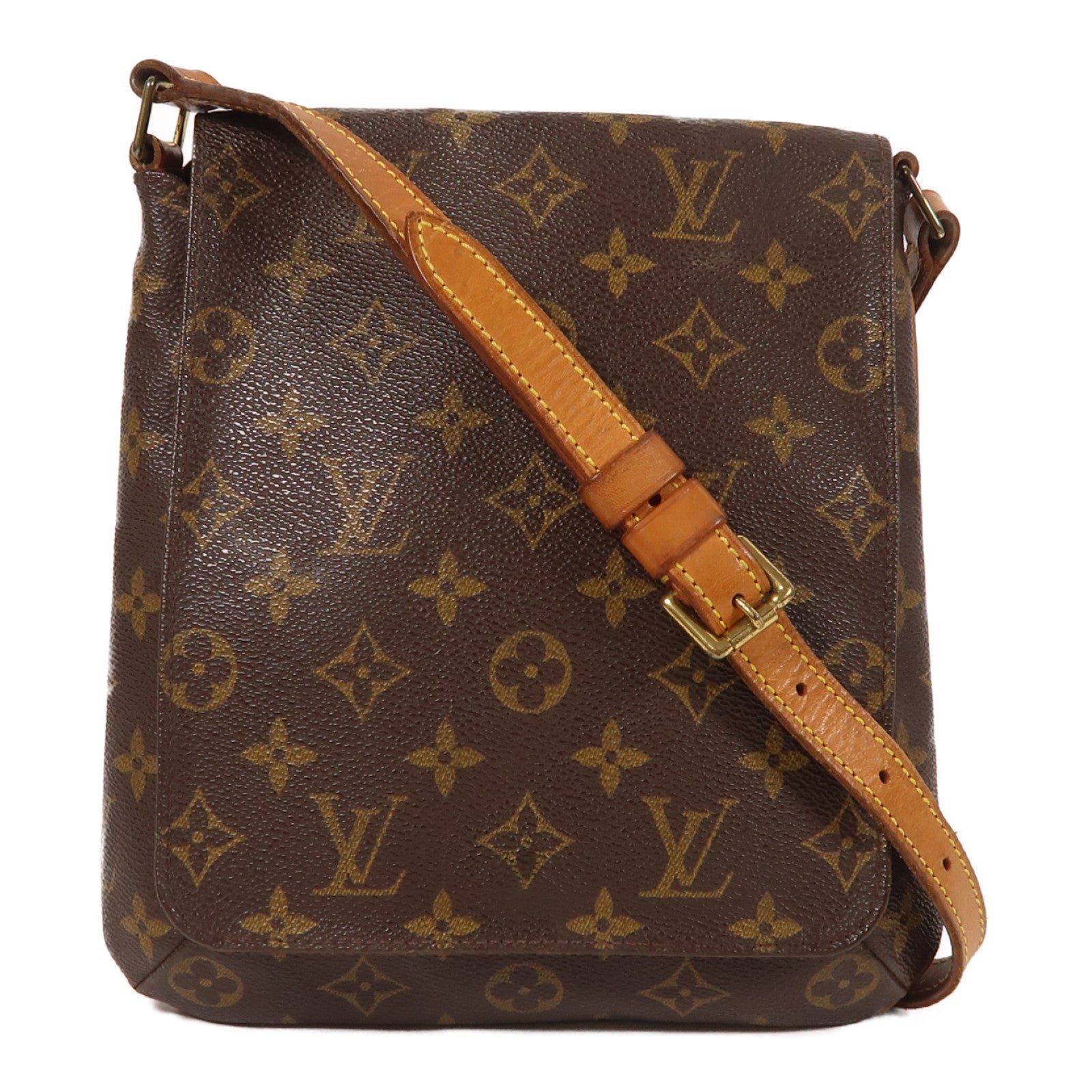 LOUIS VUITTON LV GHW Musette Salsa Shoulder Bag M51258 Monogram Brown