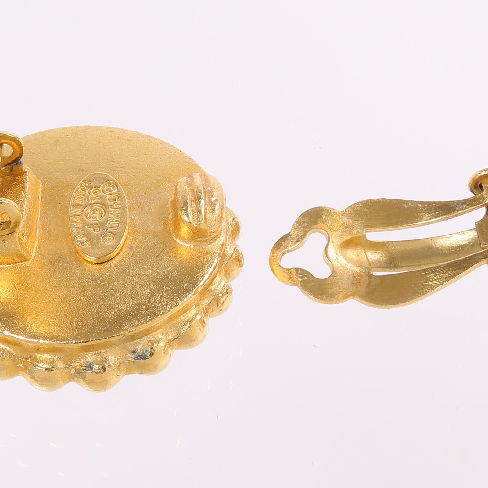 CHANEL 金屬Earrings金扣耳環