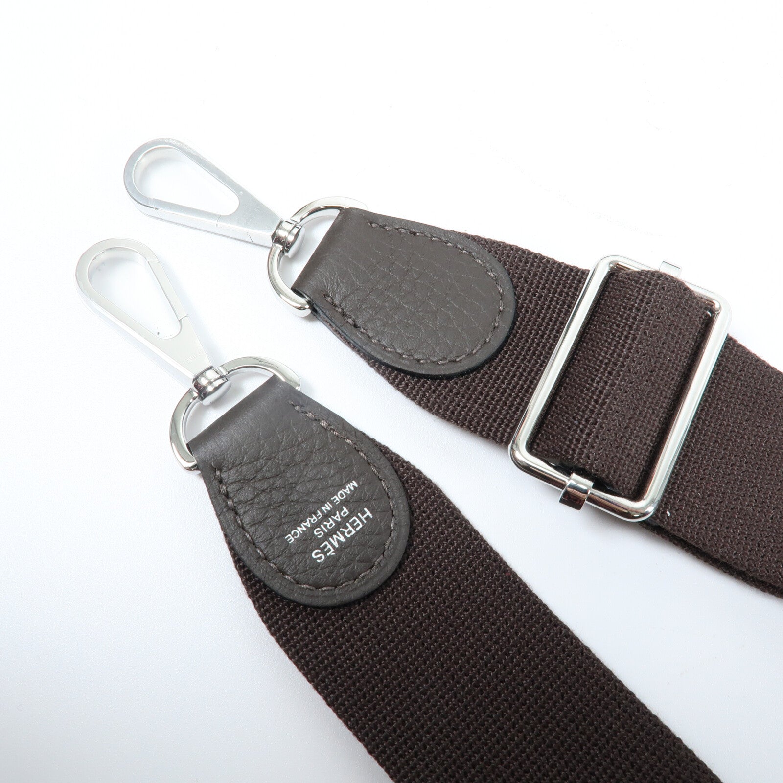 HERMES Clemence皮革Evelyne 23肩背袋Ebene